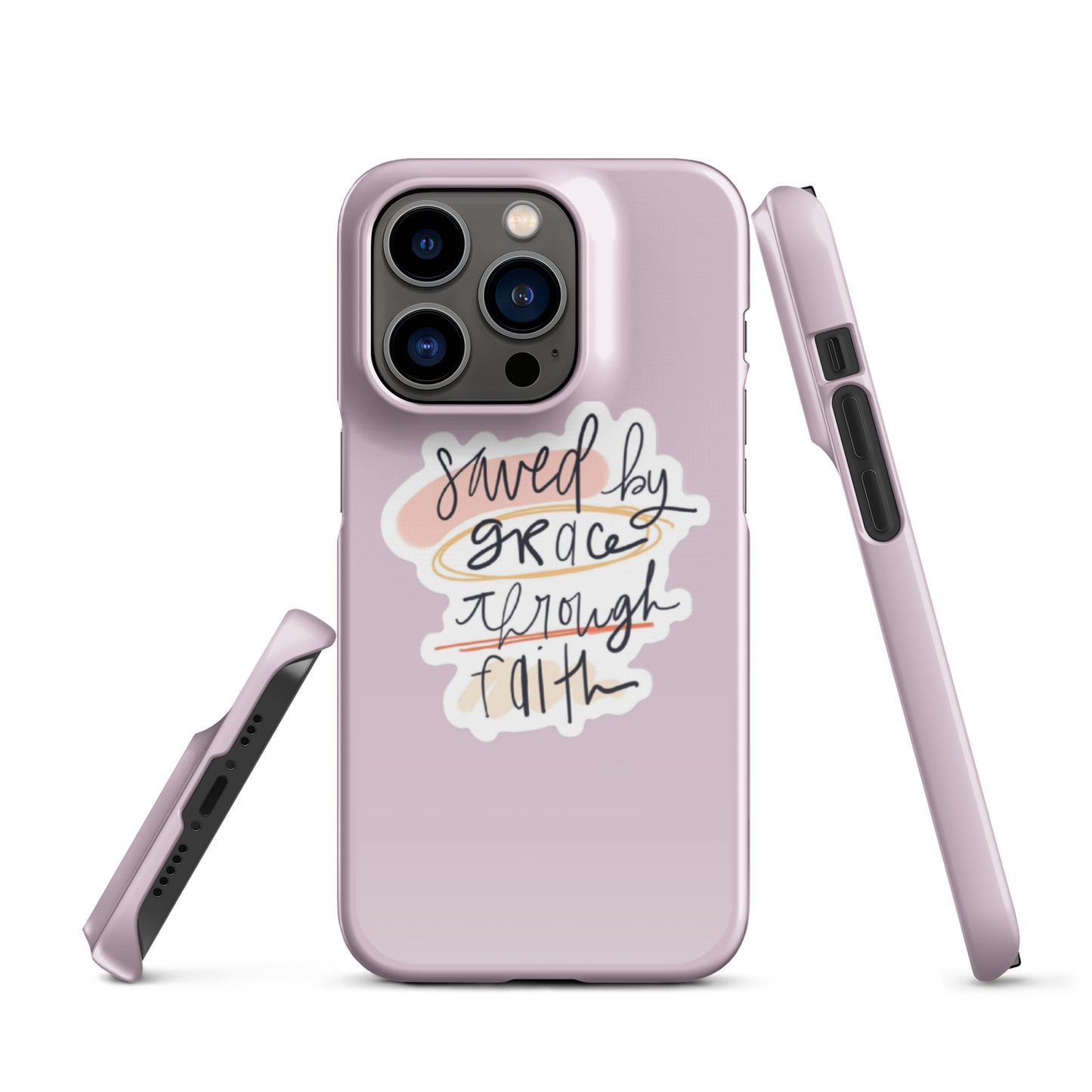 Saved By Grace Snap iPhone® 11 - 15 Case (Pale Twilight)