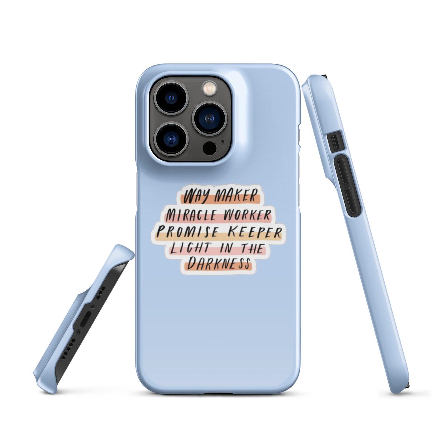 Way Maker Snap iPhone® 11 - 15 Case (Light Blue)