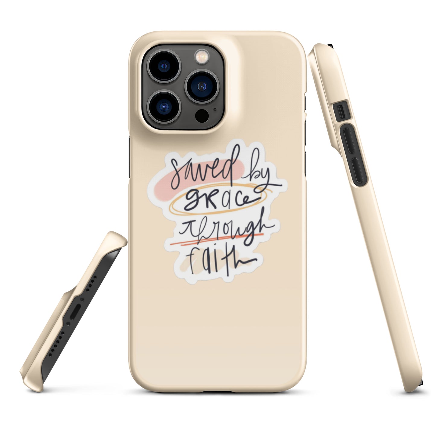 Saved By Grace Snap iPhone® 11 - 15 Case (Tan)