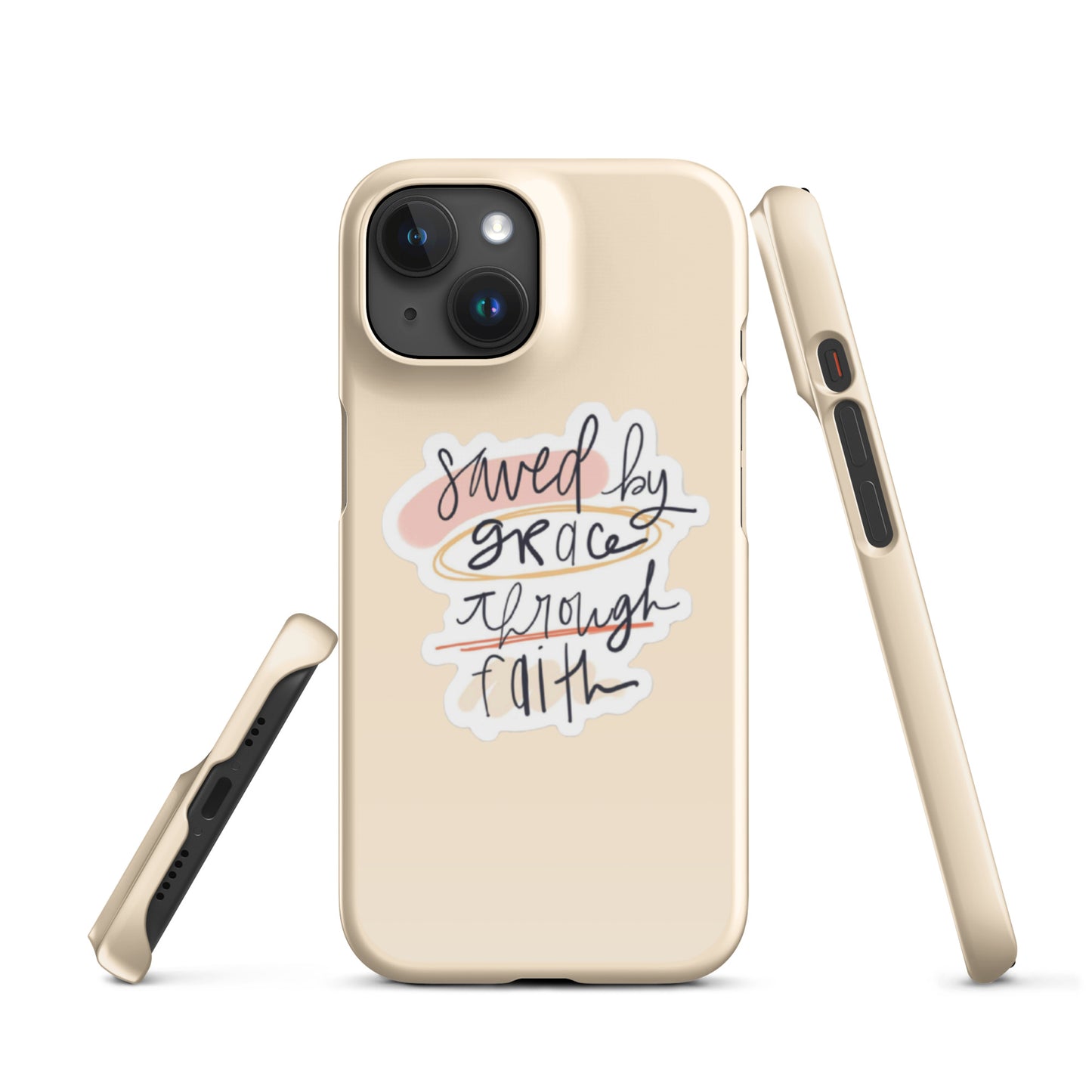 Saved By Grace Snap iPhone® 11 - 15 Case (Tan)