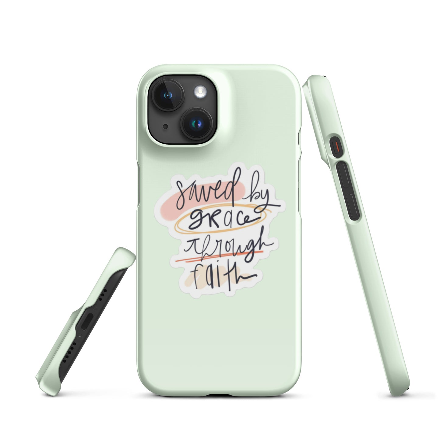 Saved By Grace Snap iPhone® 11 - 15 Case (Honeydew)