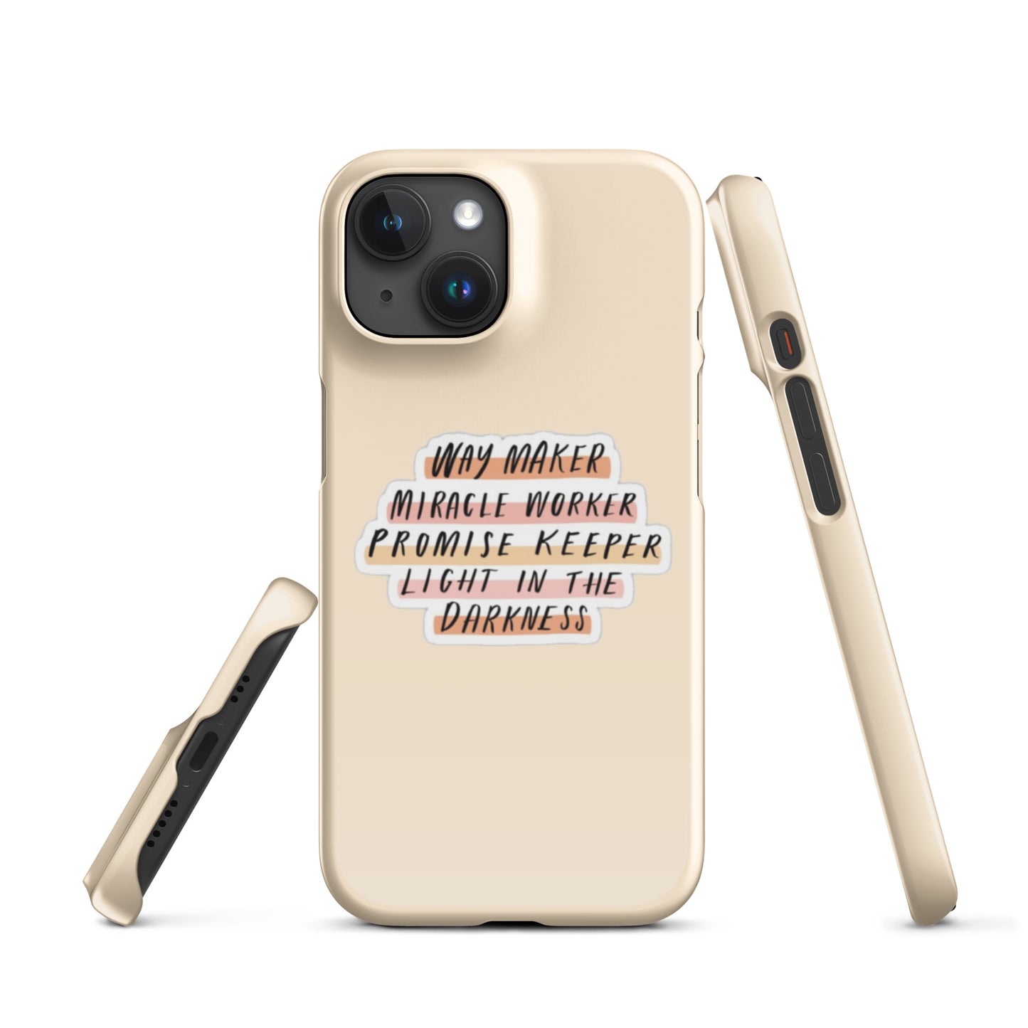 Way Maker Snap iPhone® 11 - 15 Case (Tan)