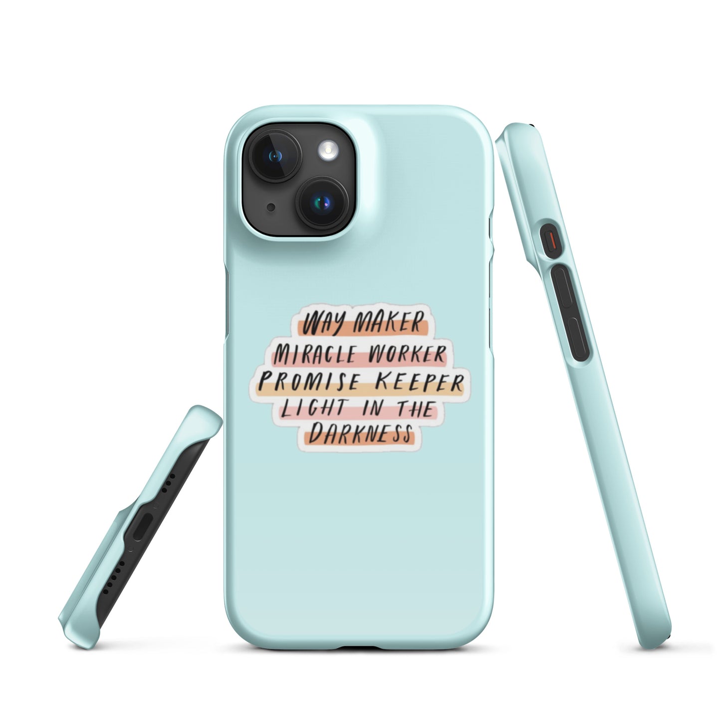 Way Maker Snap iPhone® 11 - 15 Case (Light Cyan)