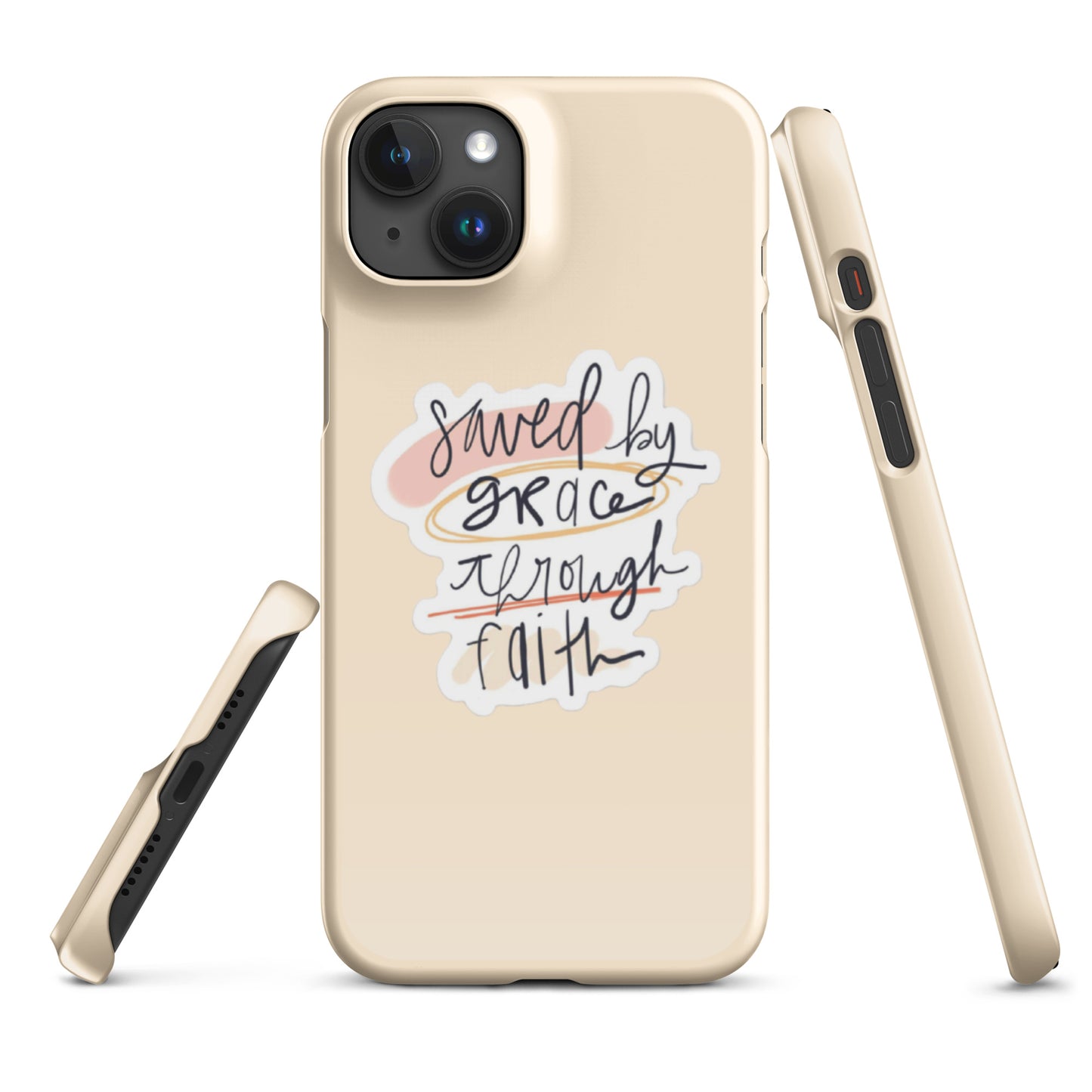 Saved By Grace Snap iPhone® 11 - 15 Case (Tan)