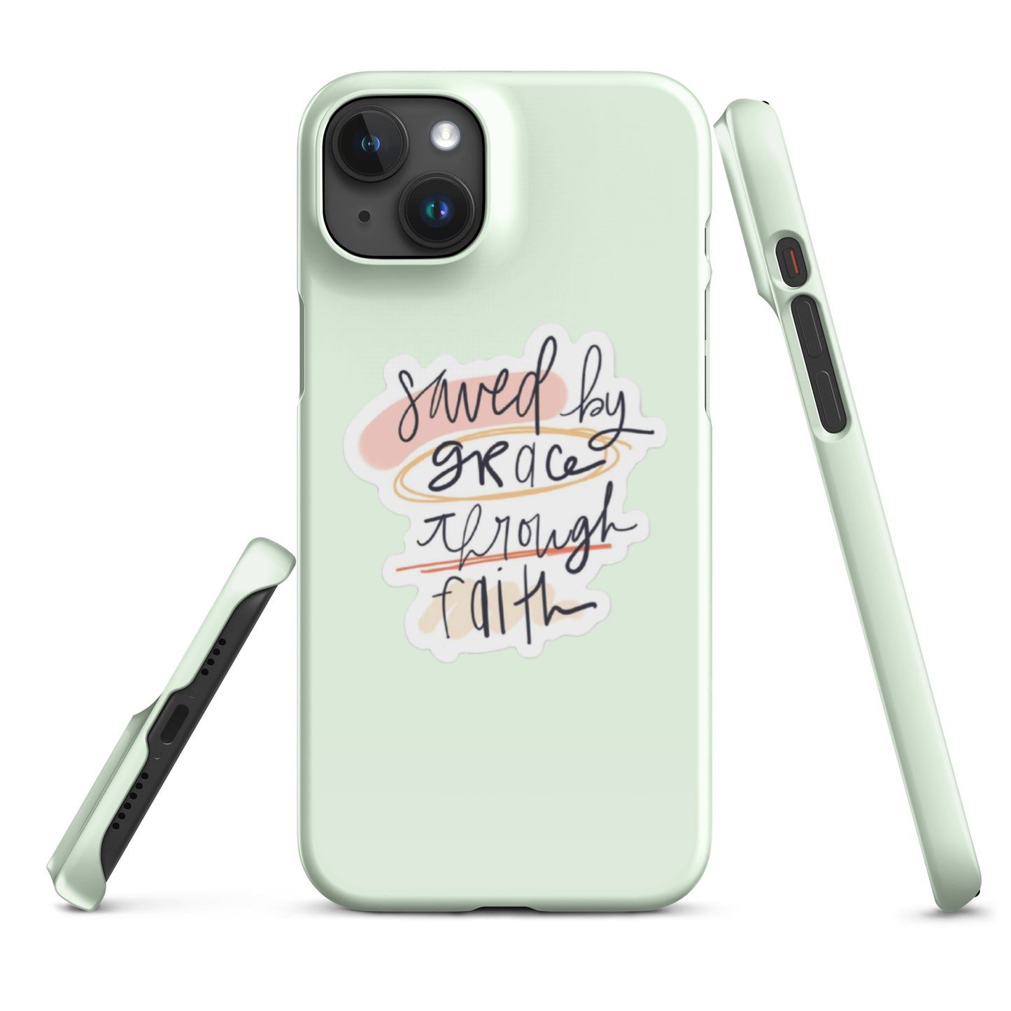 Saved By Grace Snap iPhone® 11 - 15 Case (Honeydew)