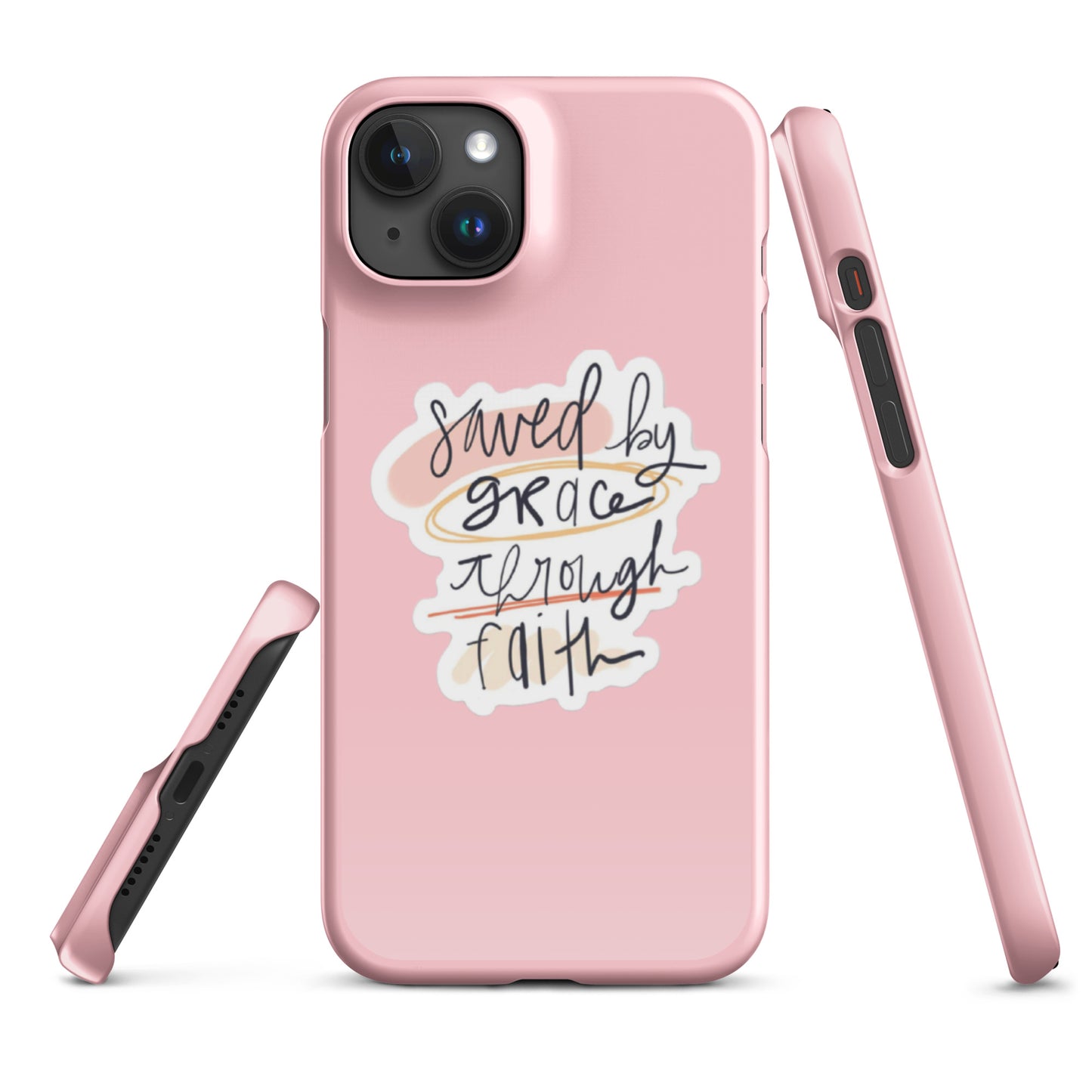 Saved By Grace Snap iPhone® 11 - 15 Case (Pink)