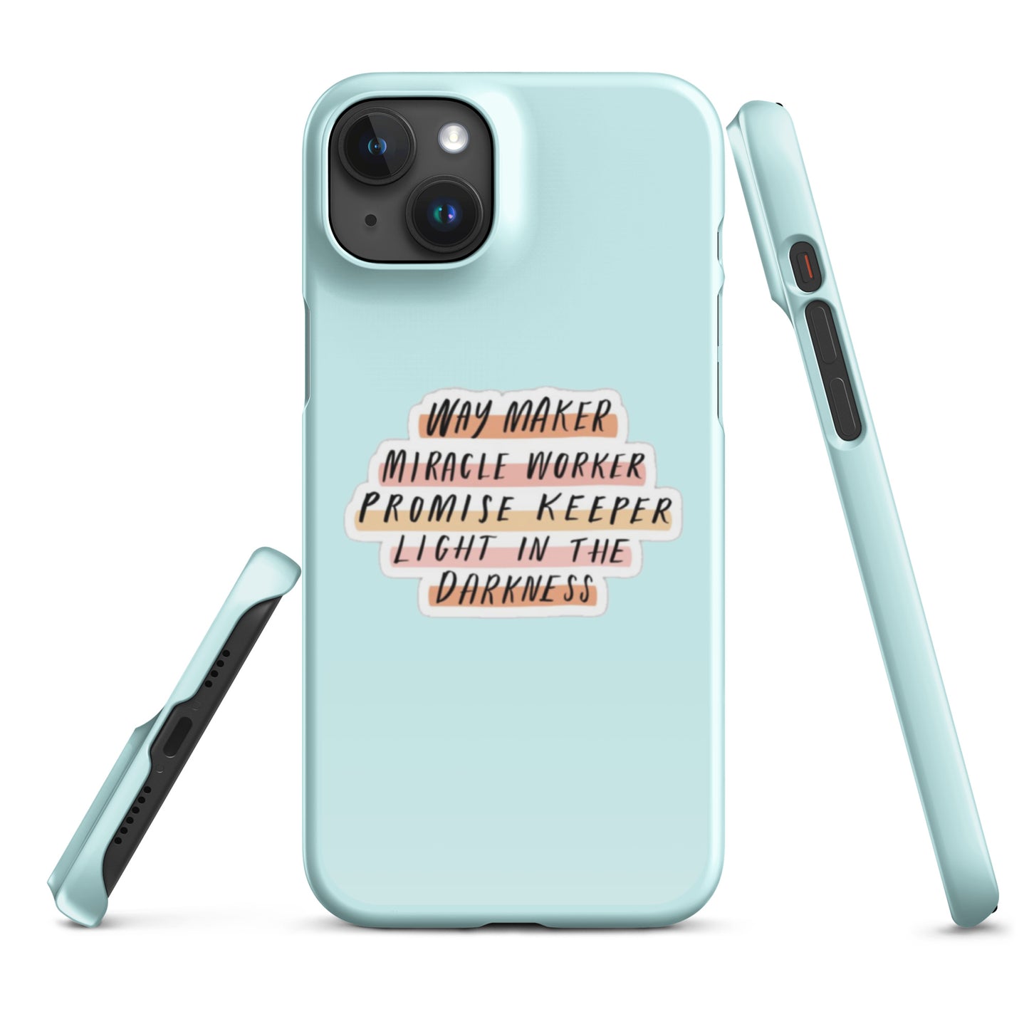 Way Maker Snap iPhone® 11 - 15 Case (Light Cyan)