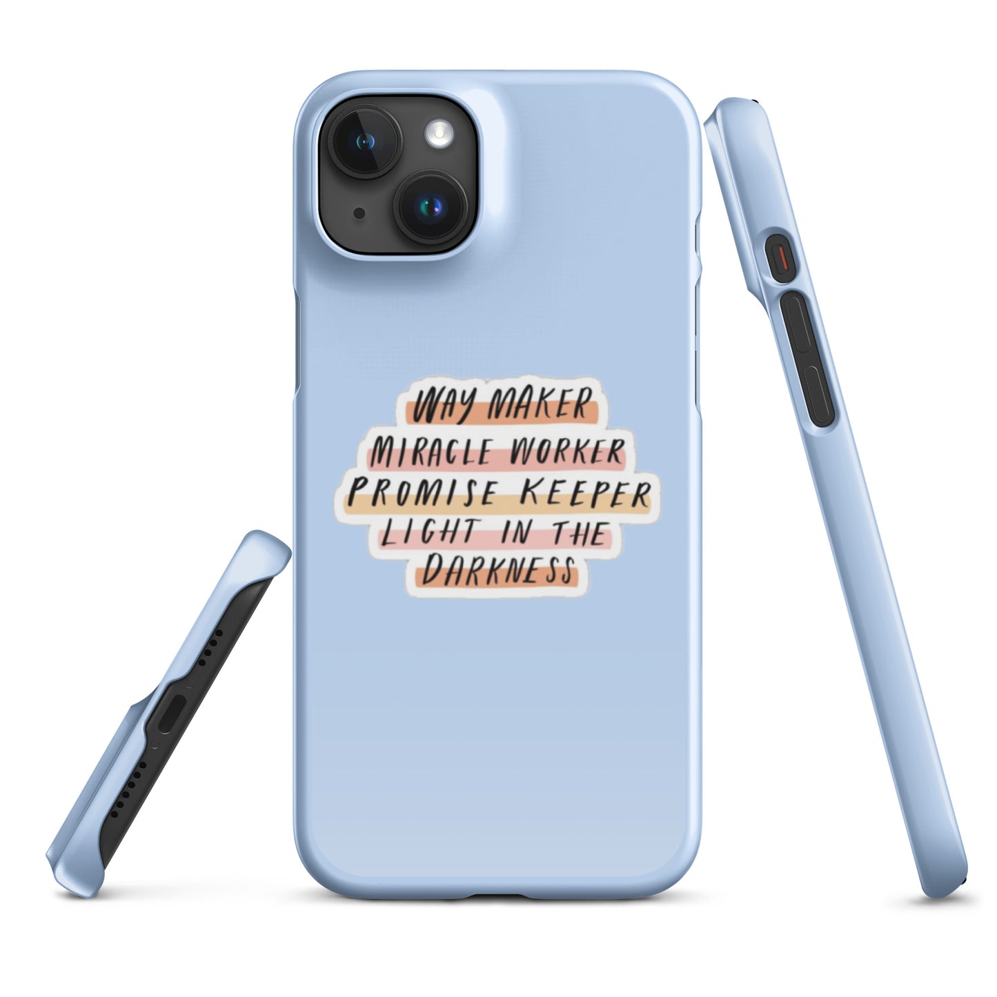 Way Maker Snap iPhone® 11 - 15 Case (Light Blue)