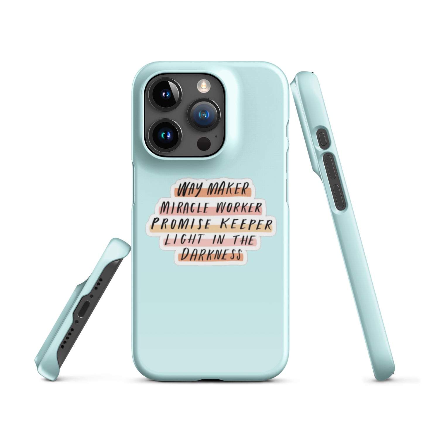 Way Maker Snap iPhone® 11 - 15 Case (Light Cyan)