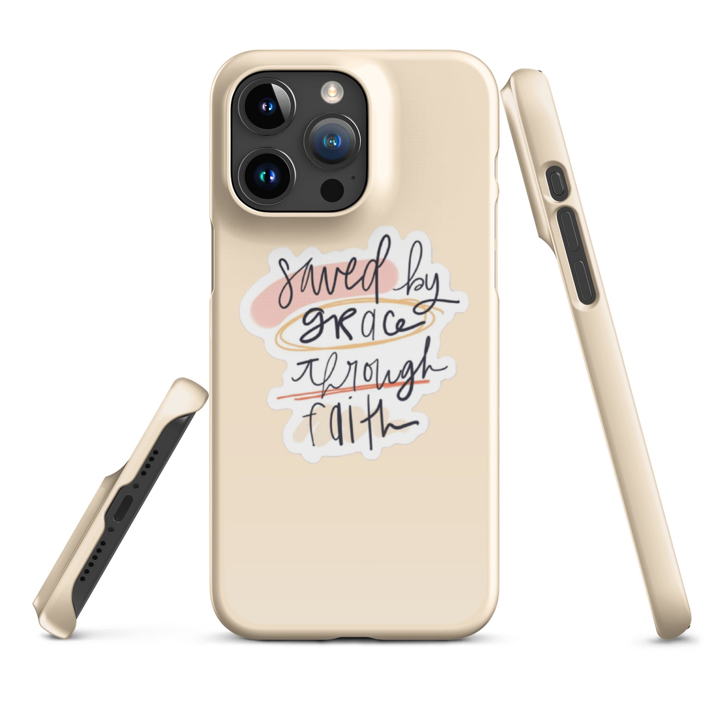 Saved By Grace Snap iPhone® 11 - 15 Case (Tan)