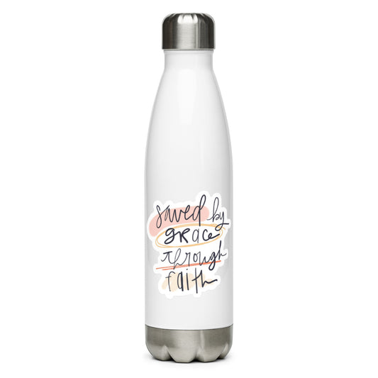 Saved By Grace Stainless Steel Water Bottle