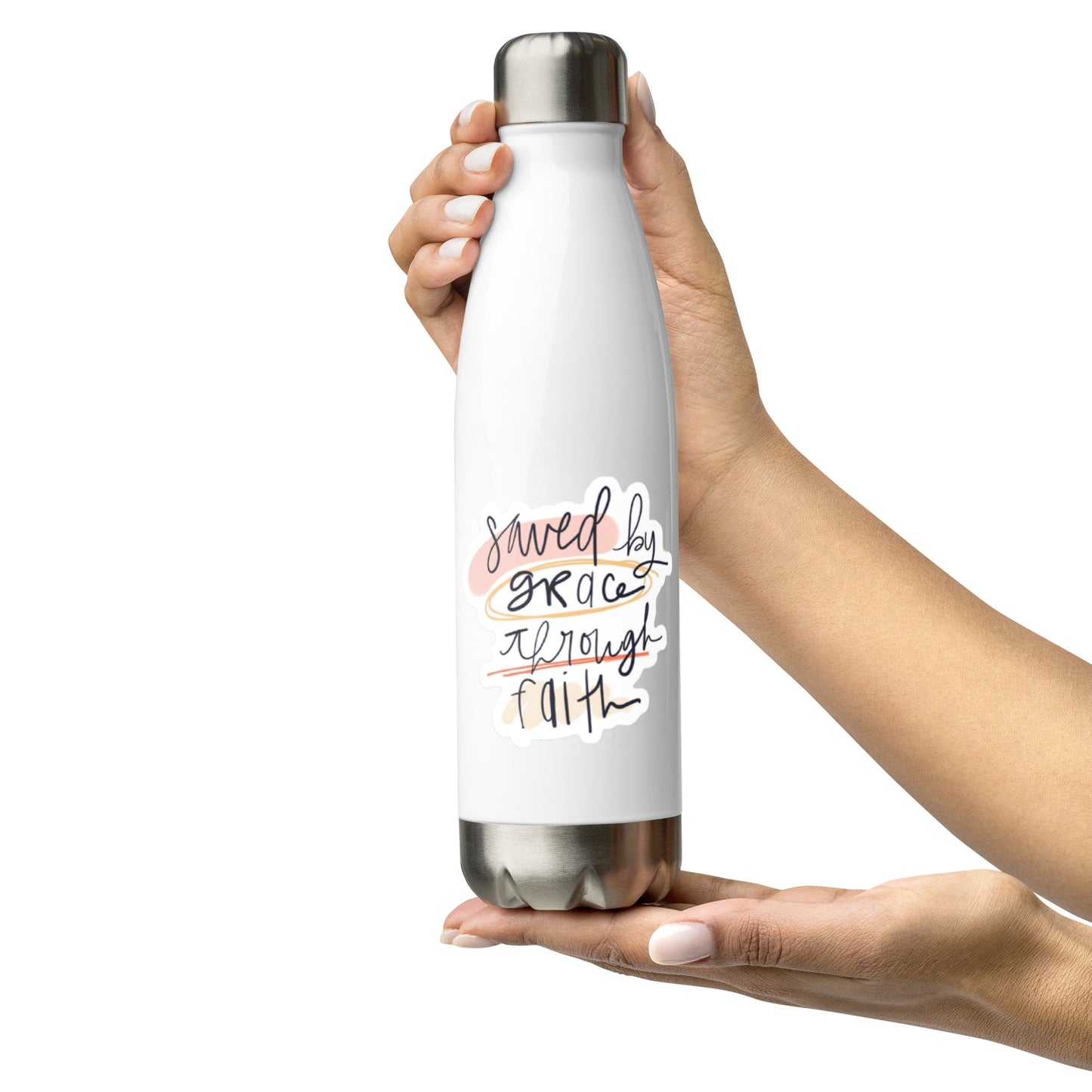 Saved By Grace Stainless Steel Water Bottle