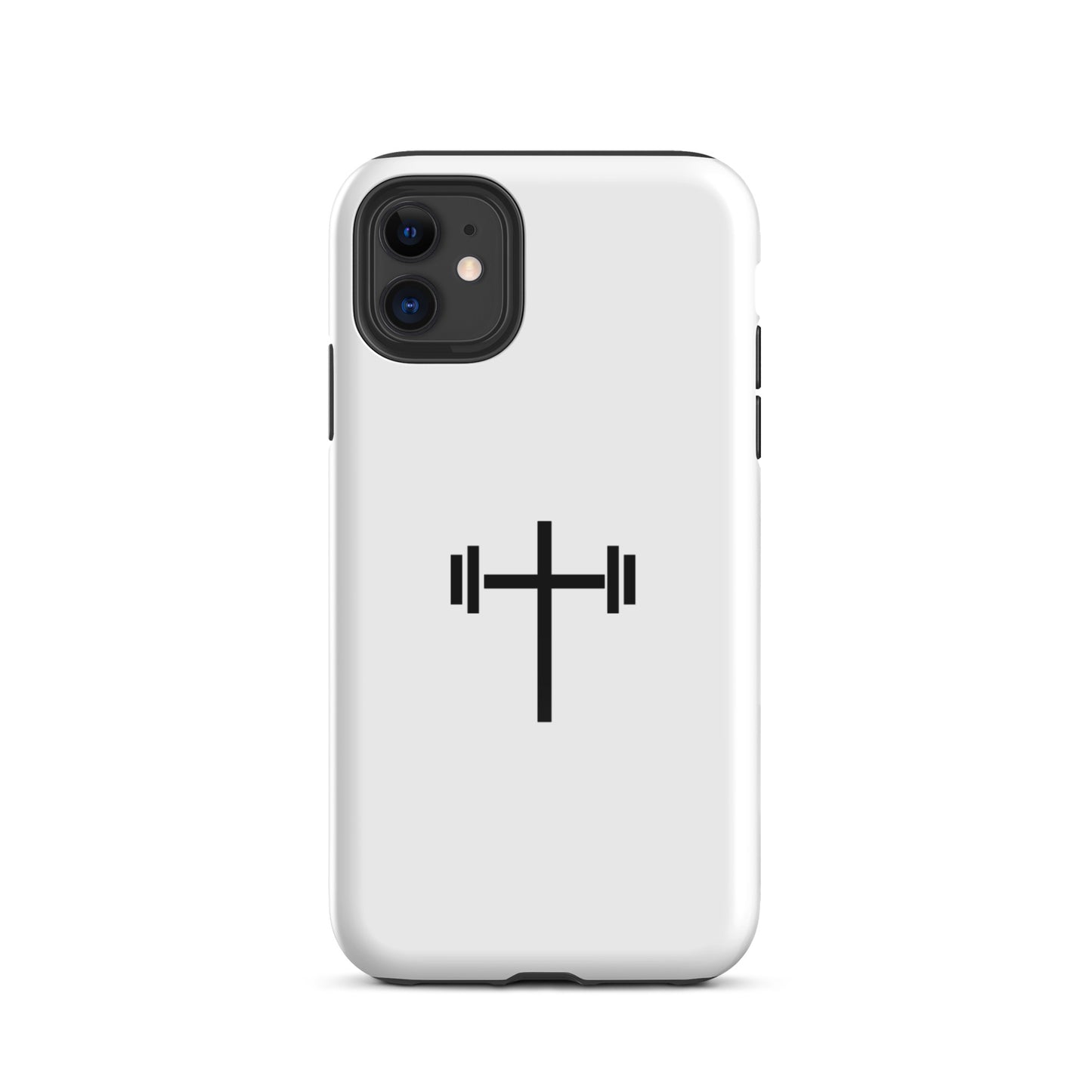 Cross & Barbell iPhone® 11 - 15 Case (White)