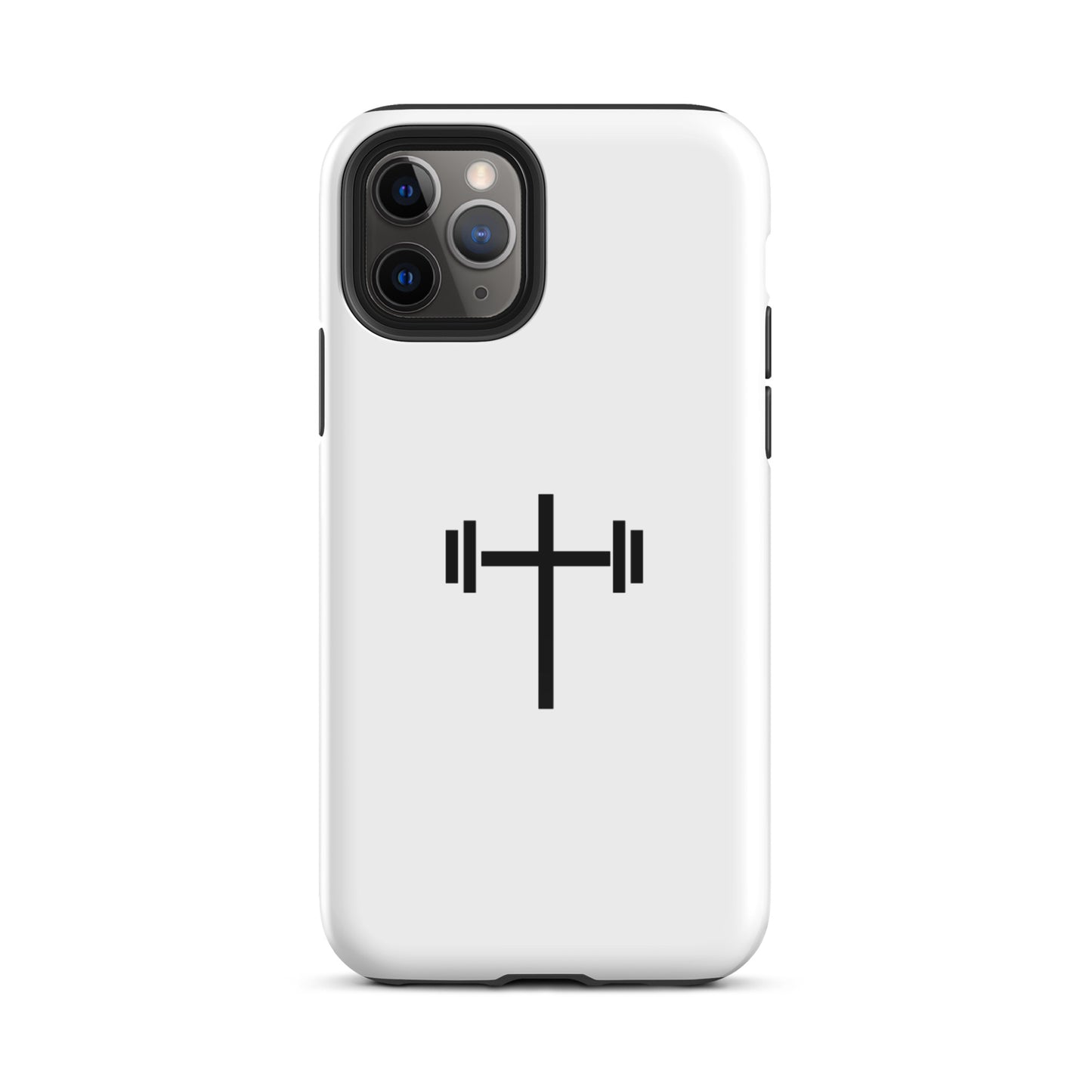 Cross & Barbell iPhone® 11 - 15 Case (White)