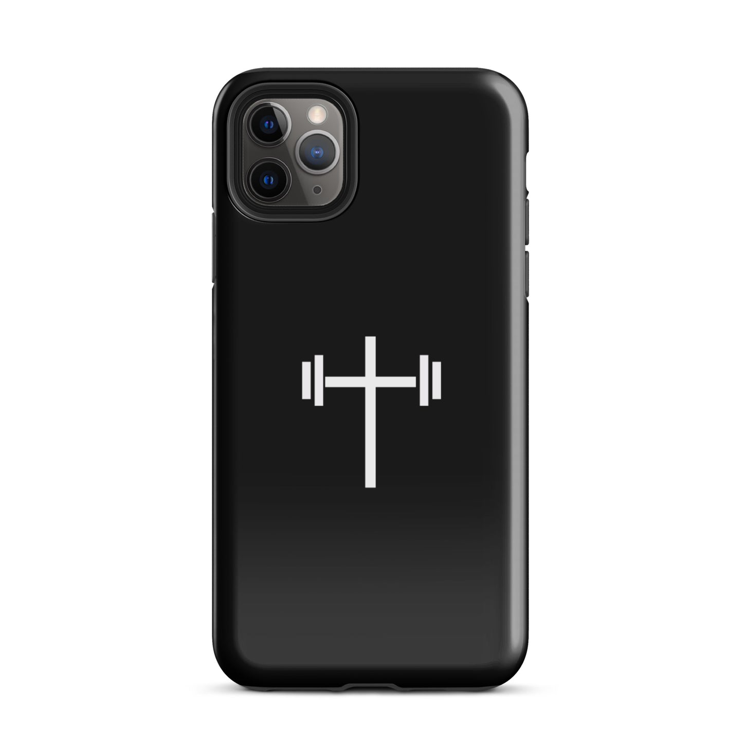 Cross & Barbell iPhone® 11 - 15 Case (Black)