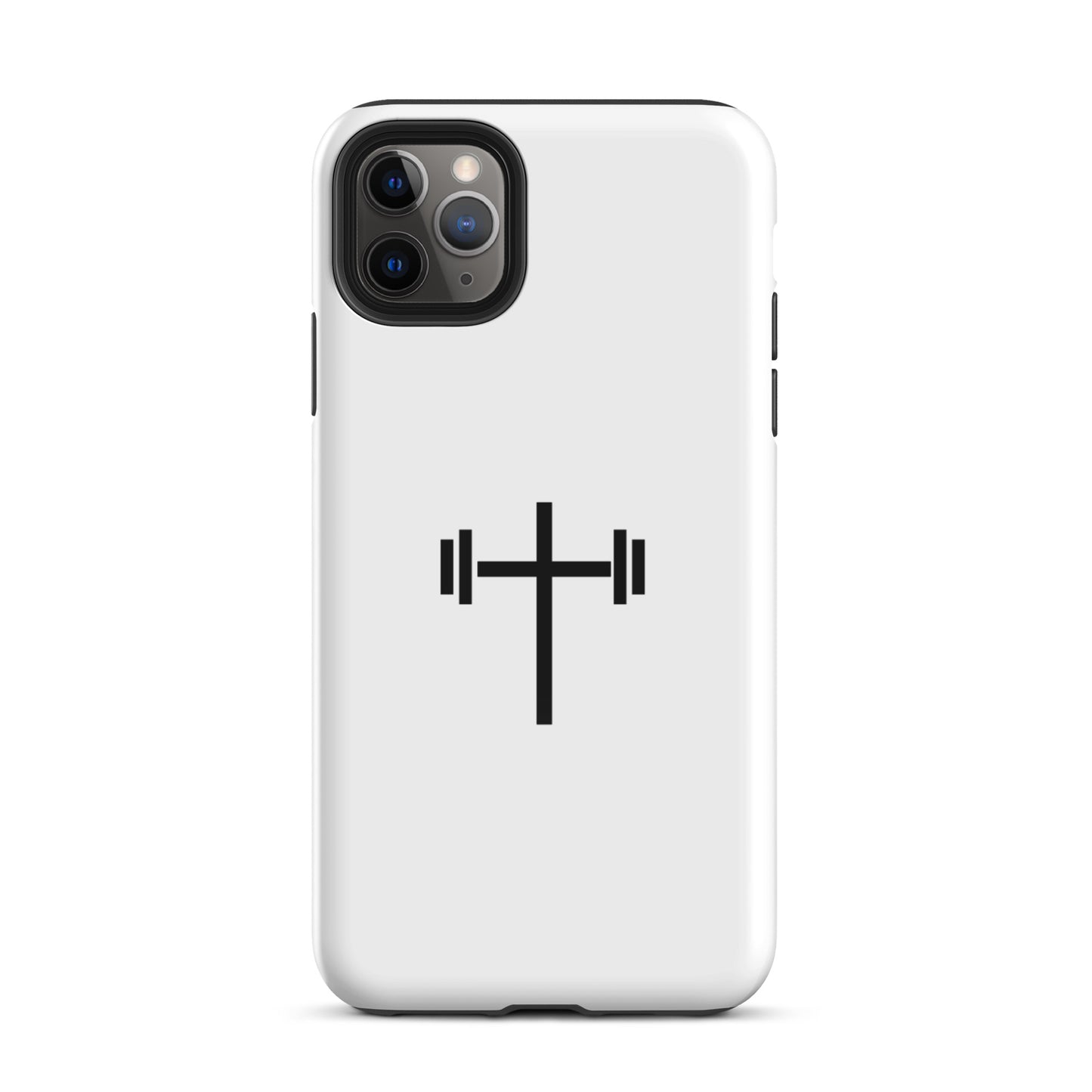 Cross & Barbell iPhone® 11 - 15 Case (White)