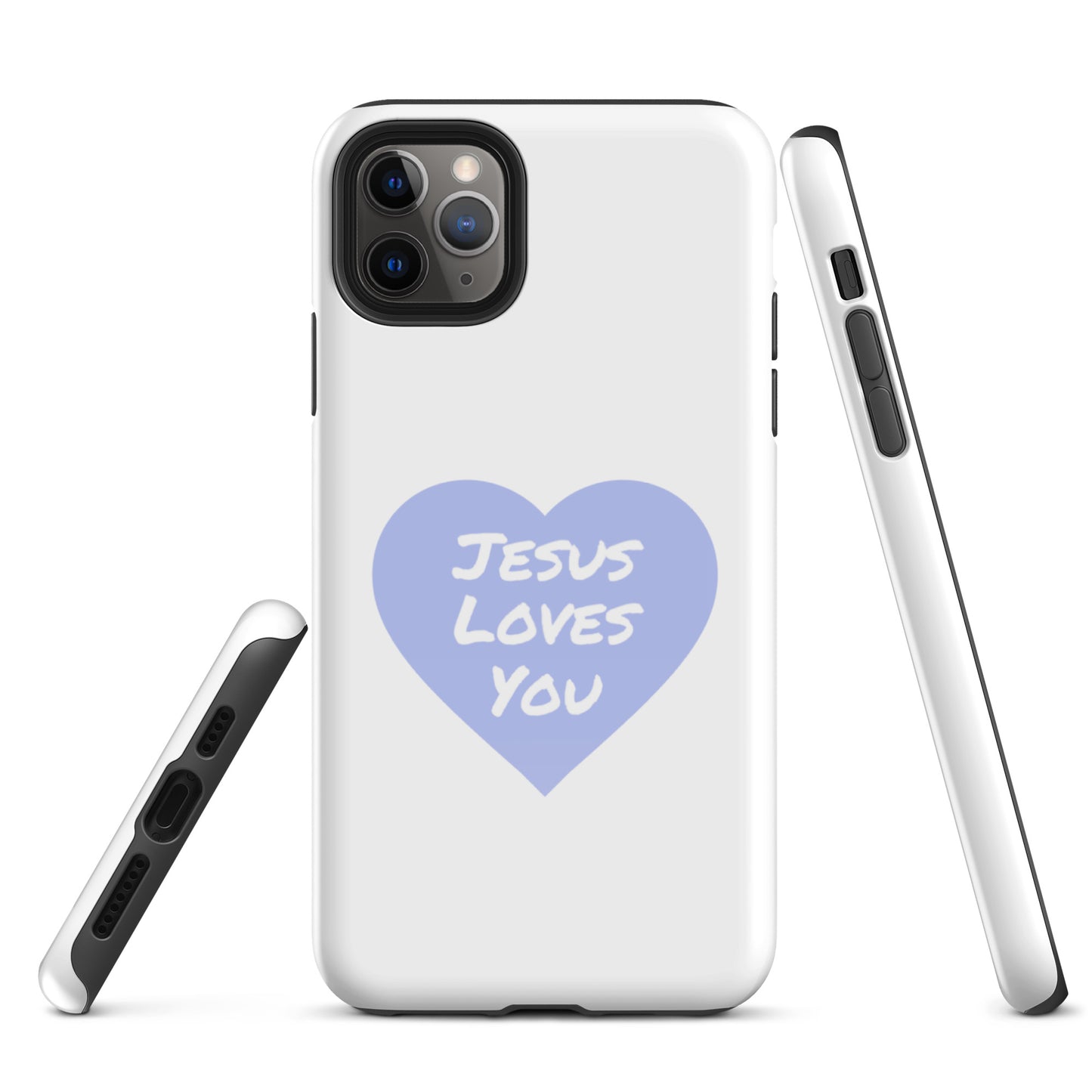 Jesus Loves You iPhone® 11 - 15 Case (Lavender Heart)