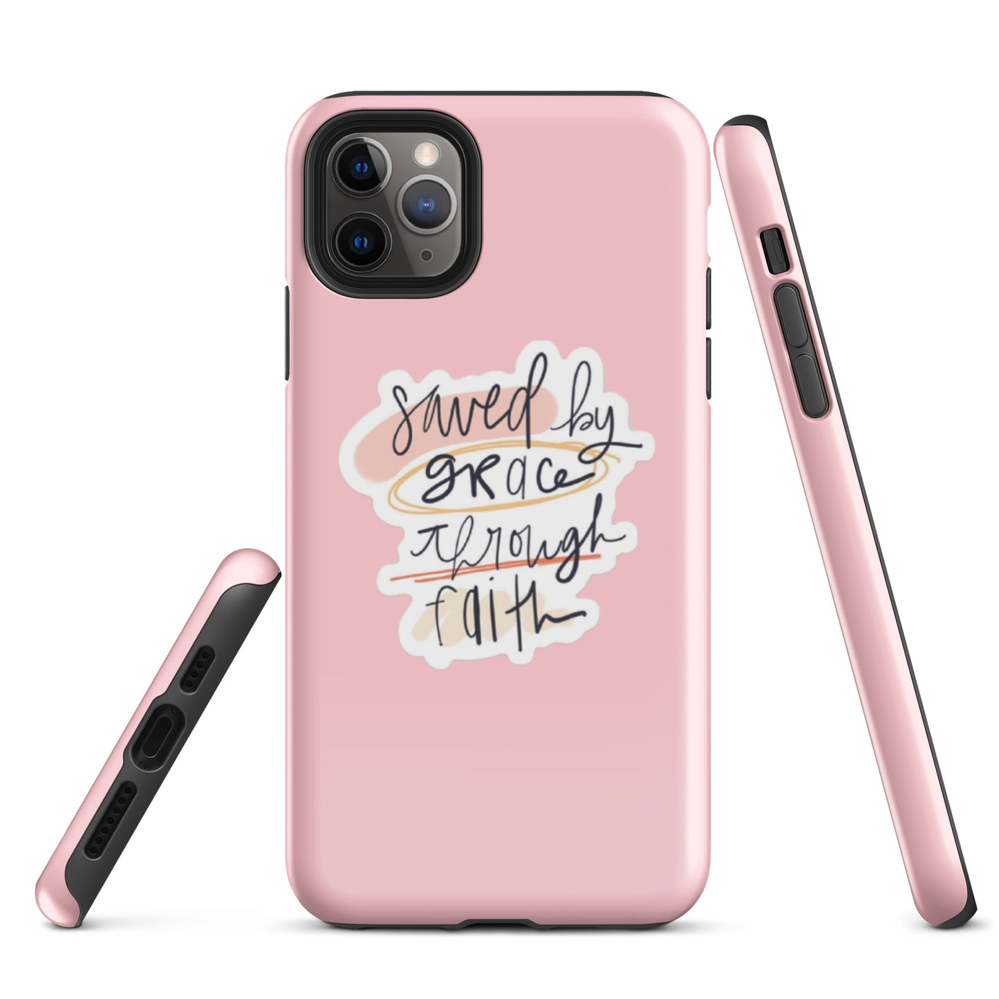 Saved By Grace iPhone® 11 - 15 Case (Pink)