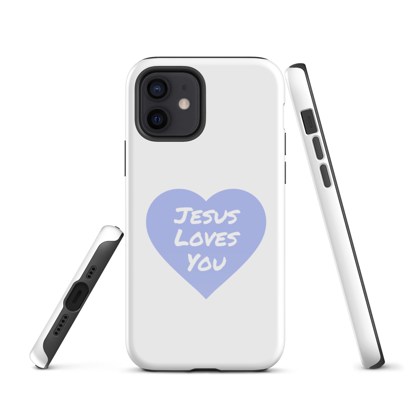 Jesus Loves You iPhone® 11 - 15 Case (Lavender Heart)