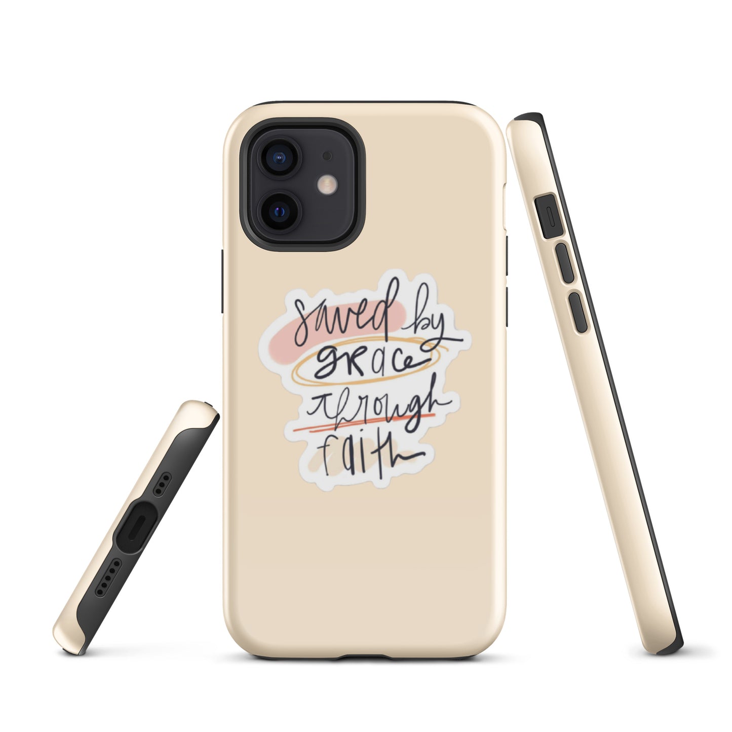 Saved By Grace iPhone® 11 - 15 Case (Tan)