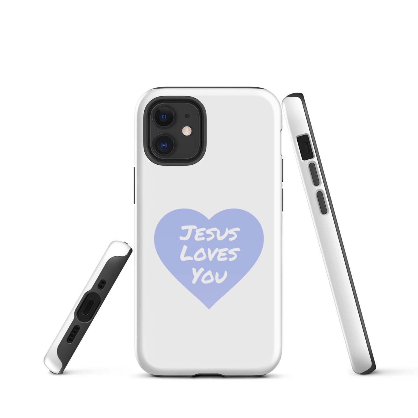 Jesus Loves You iPhone® 11 - 15 Case (Lavender Heart)