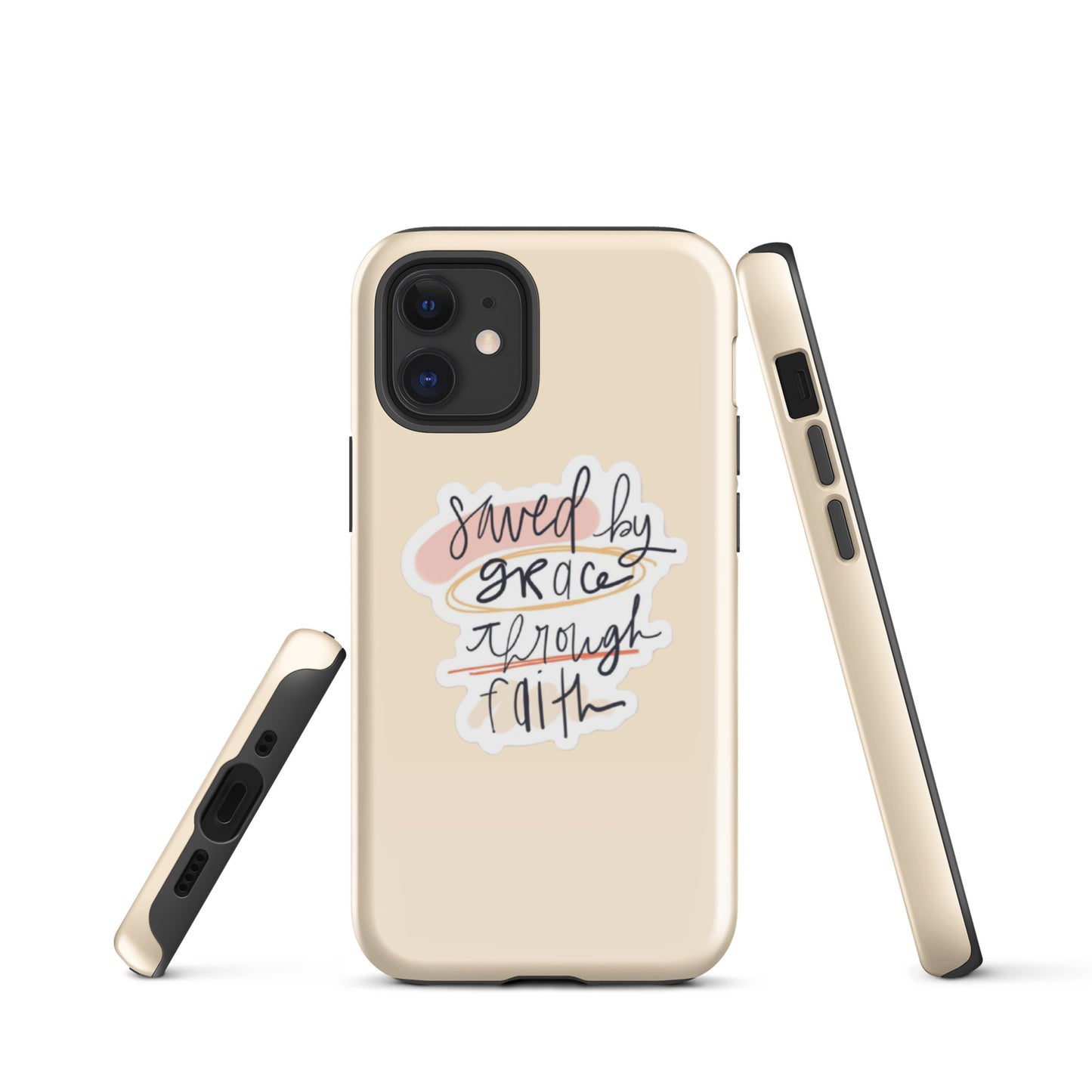 Saved By Grace iPhone® 11 - 15 Case (Tan)