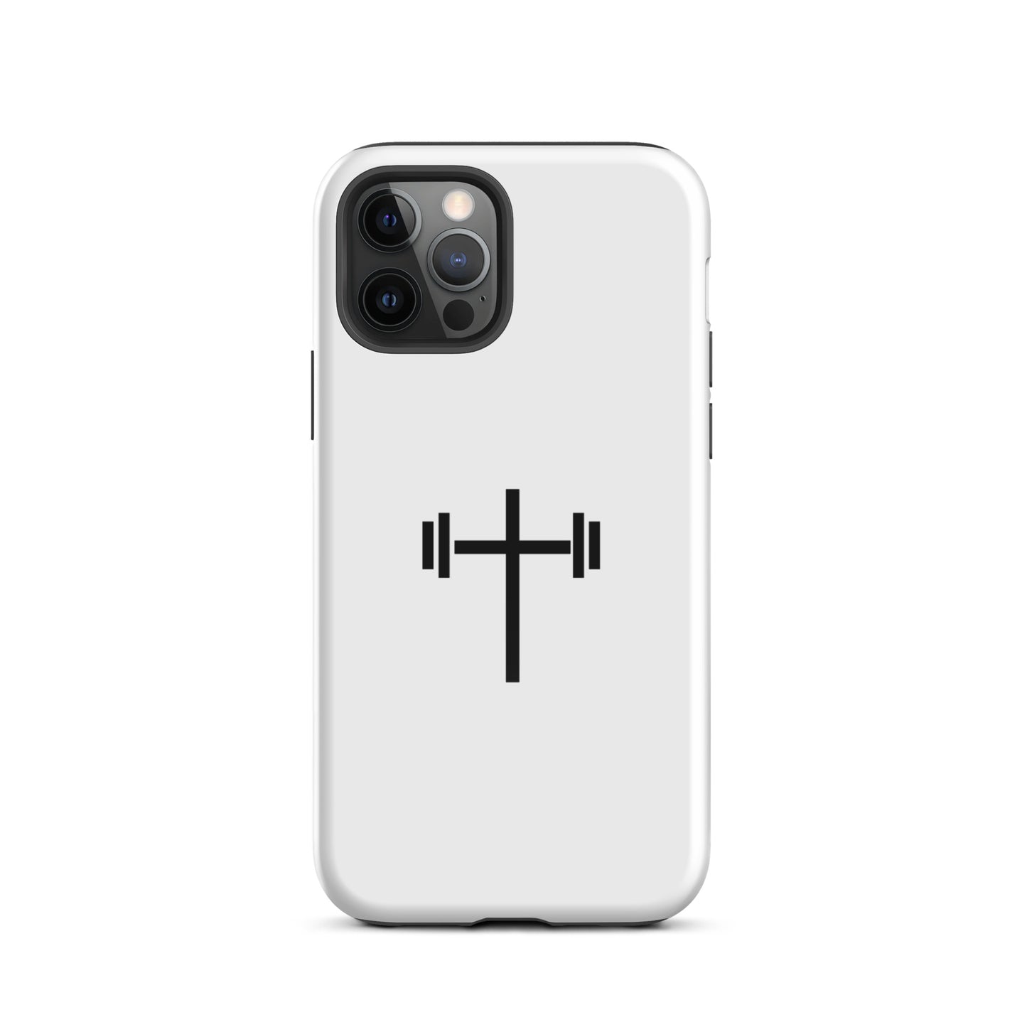 Cross & Barbell iPhone® 11 - 15 Case (White)