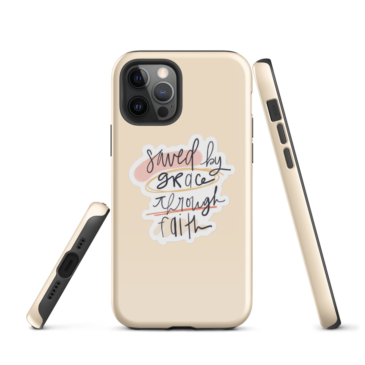 Saved By Grace iPhone® 11 - 15 Case (Tan)