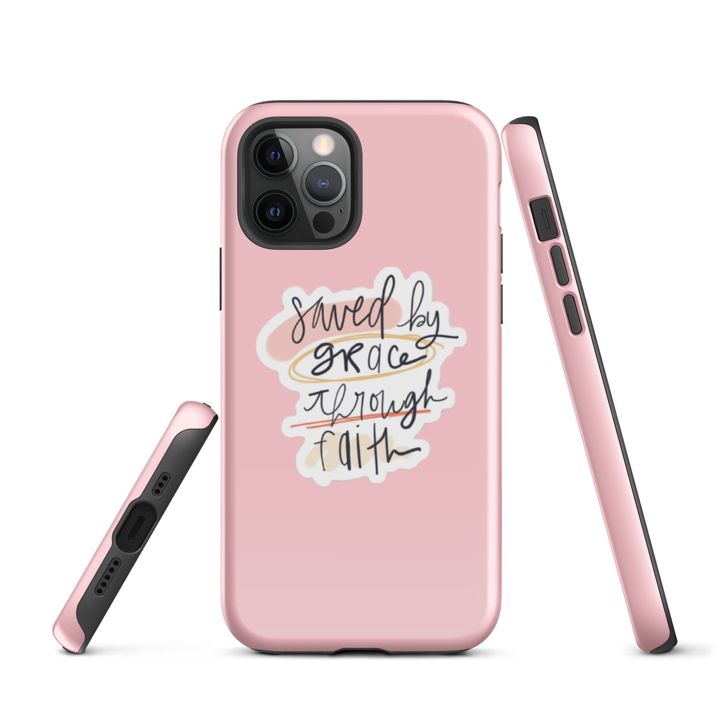 Saved By Grace iPhone® 11 - 15 Case (Pink)