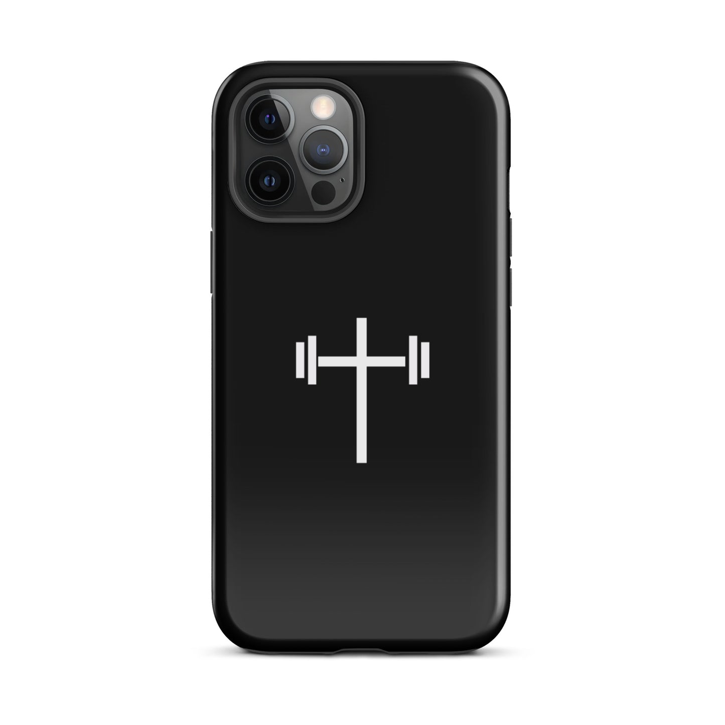 Cross & Barbell iPhone® 11 - 15 Case (Black)