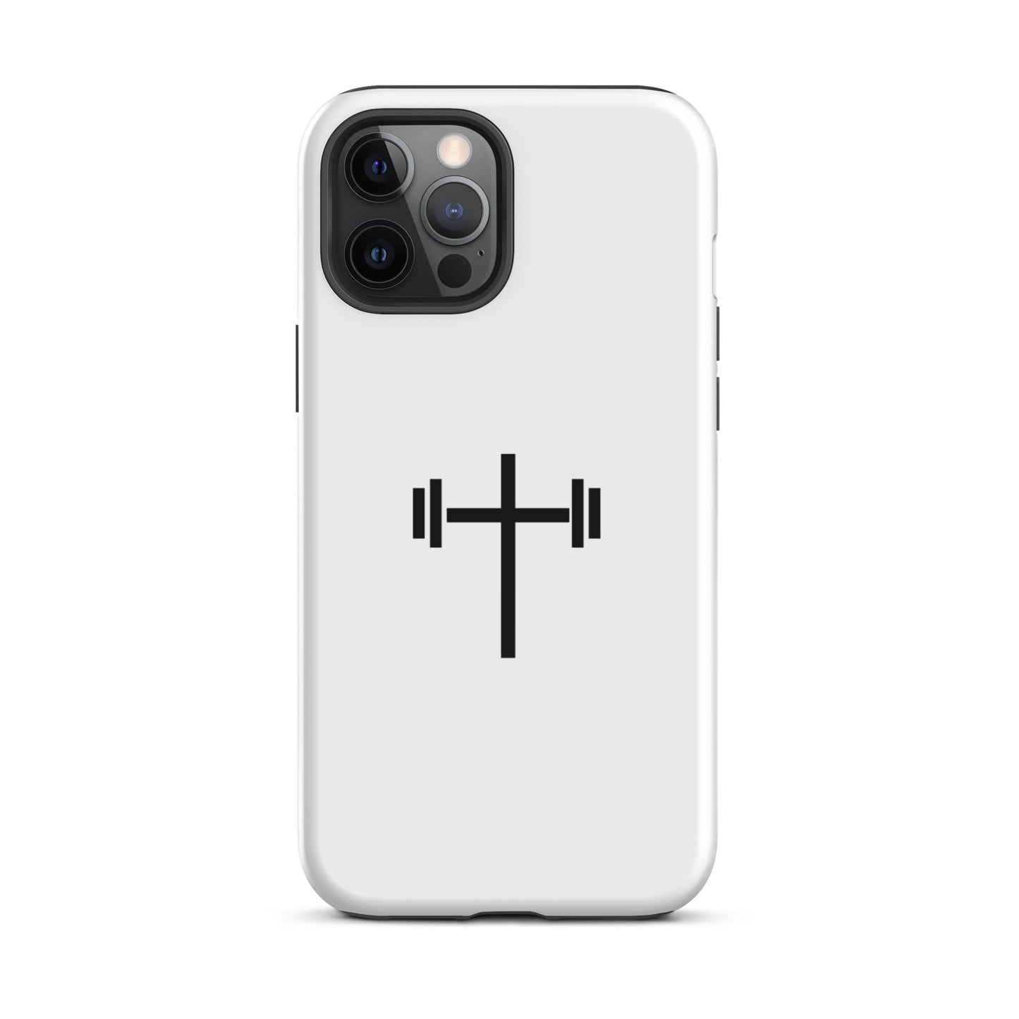 Cross & Barbell iPhone® 11 - 15 Case (White)