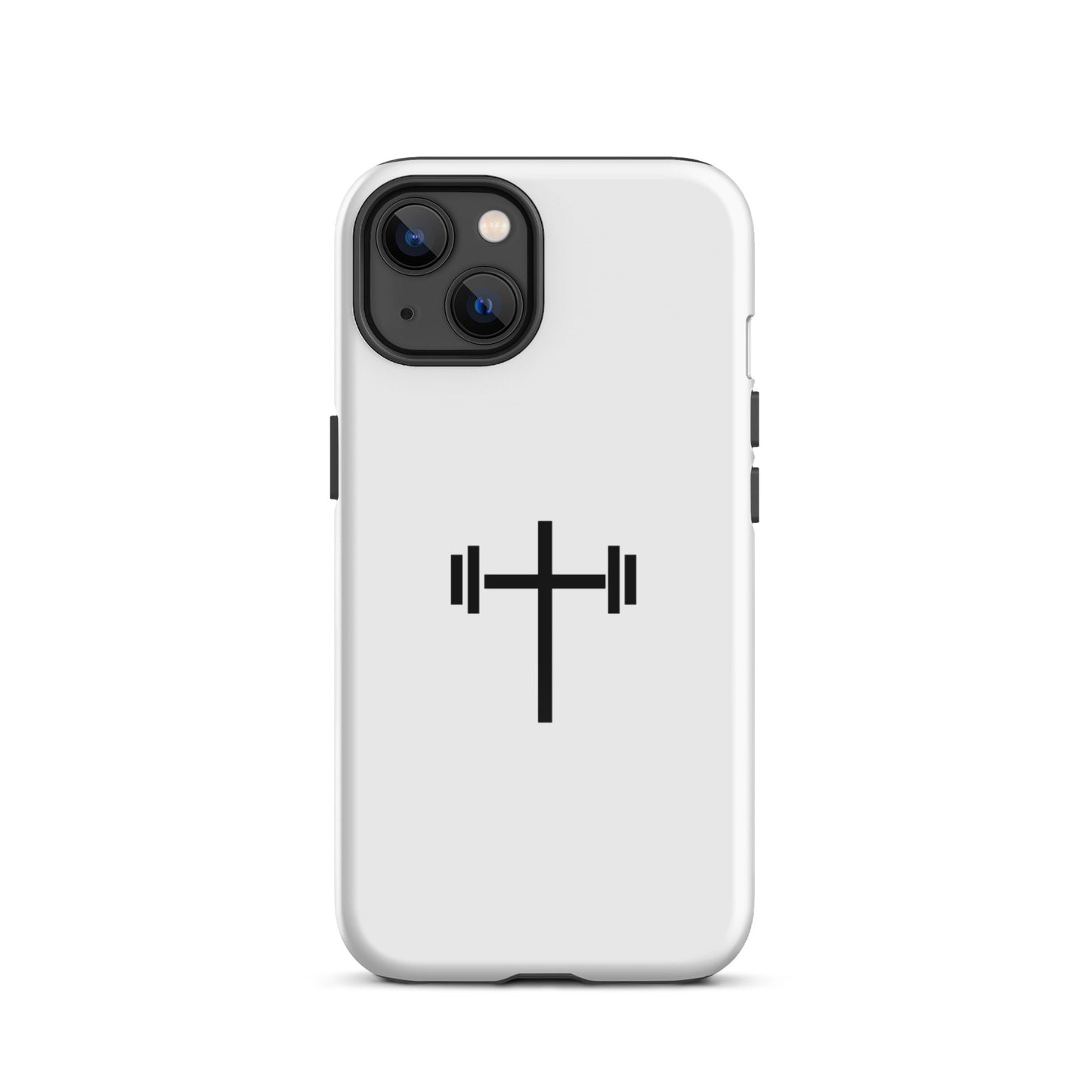 Cross & Barbell iPhone® 11 - 15 Case (White)