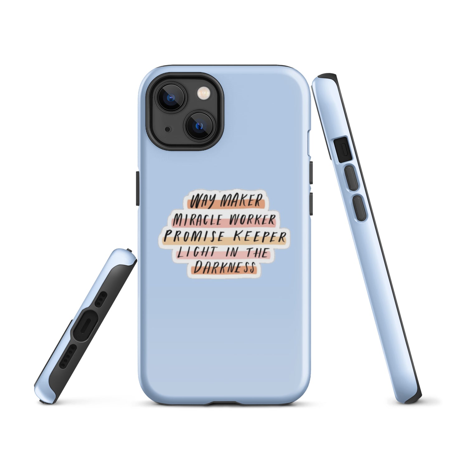 Way Maker iPhone® 11 - 15 Case (Light Blue)