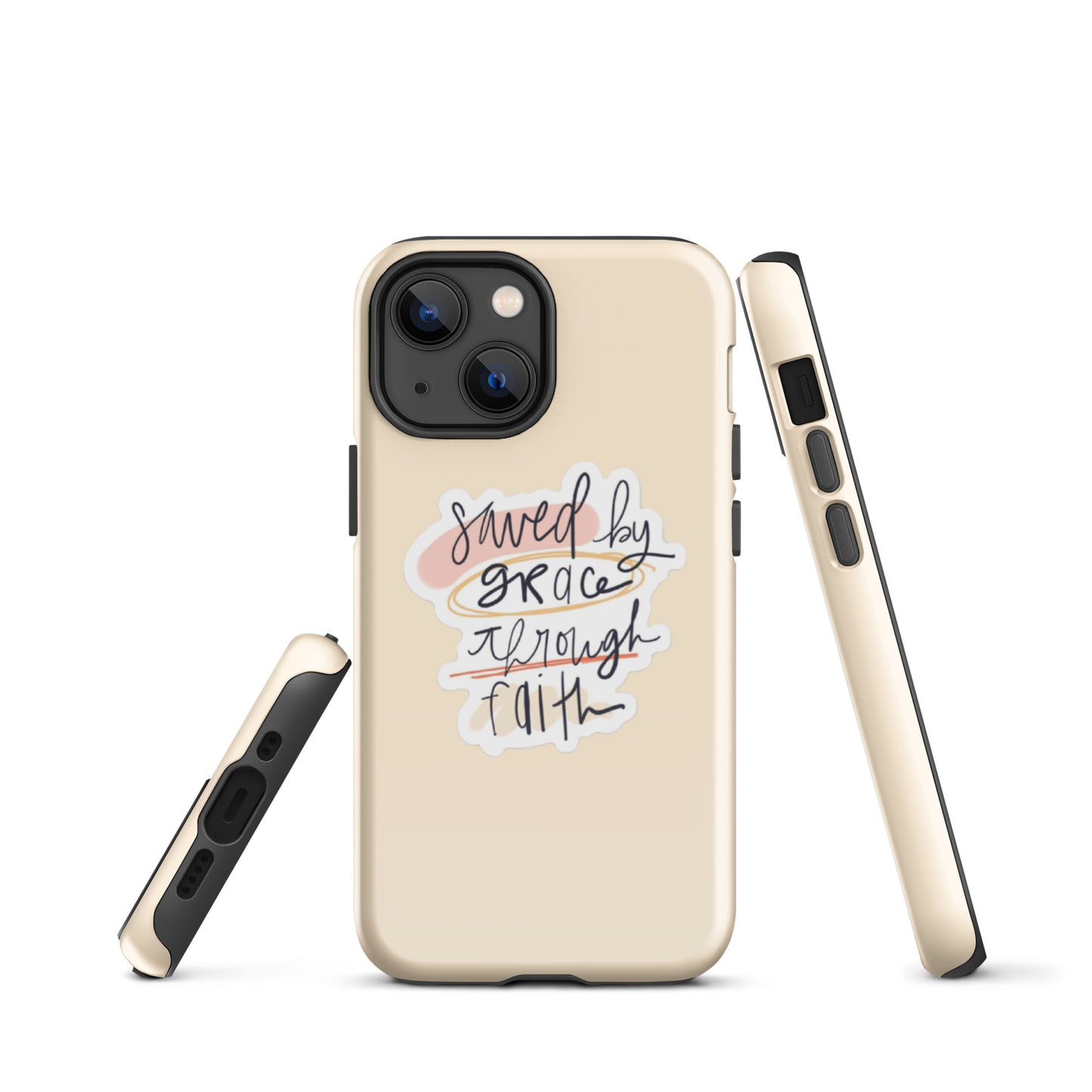 Saved By Grace iPhone® 11 - 15 Case (Tan)