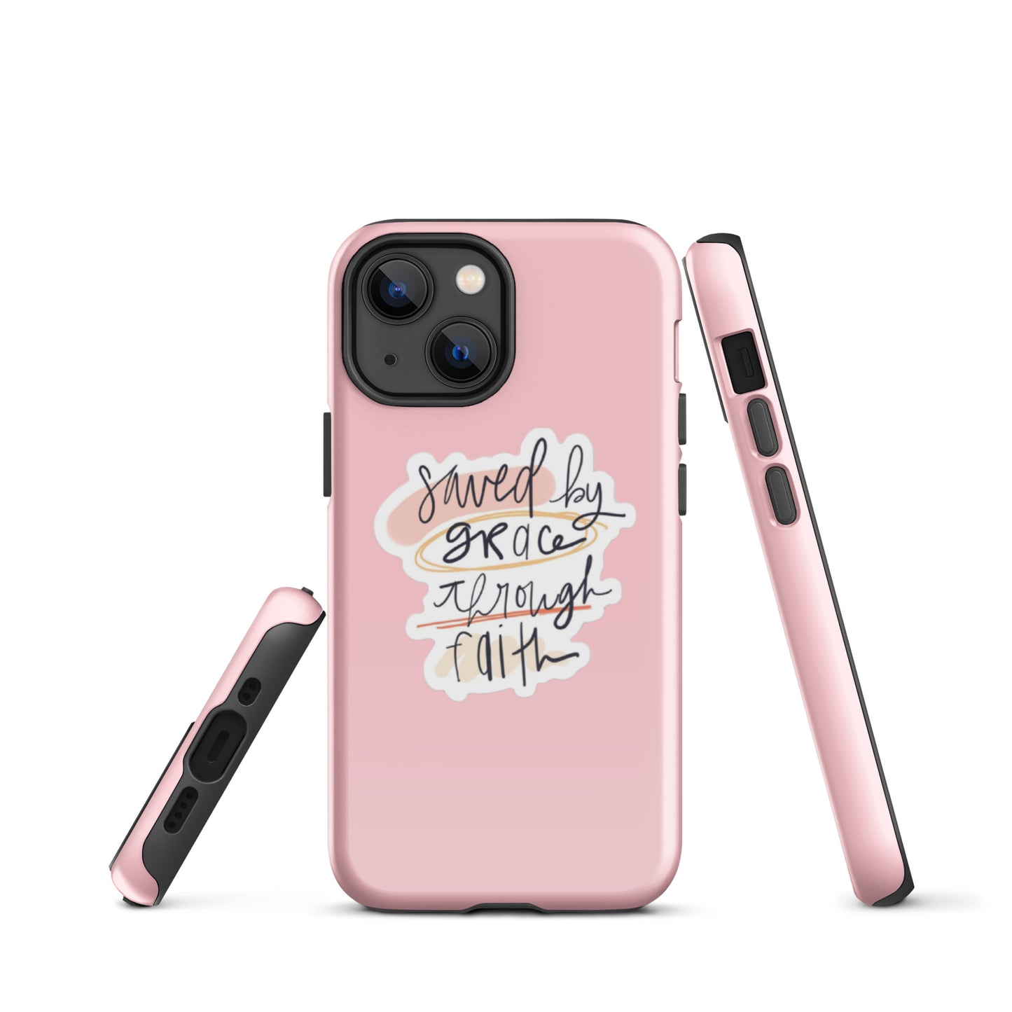 Saved By Grace iPhone® 11 - 15 Case (Pink)