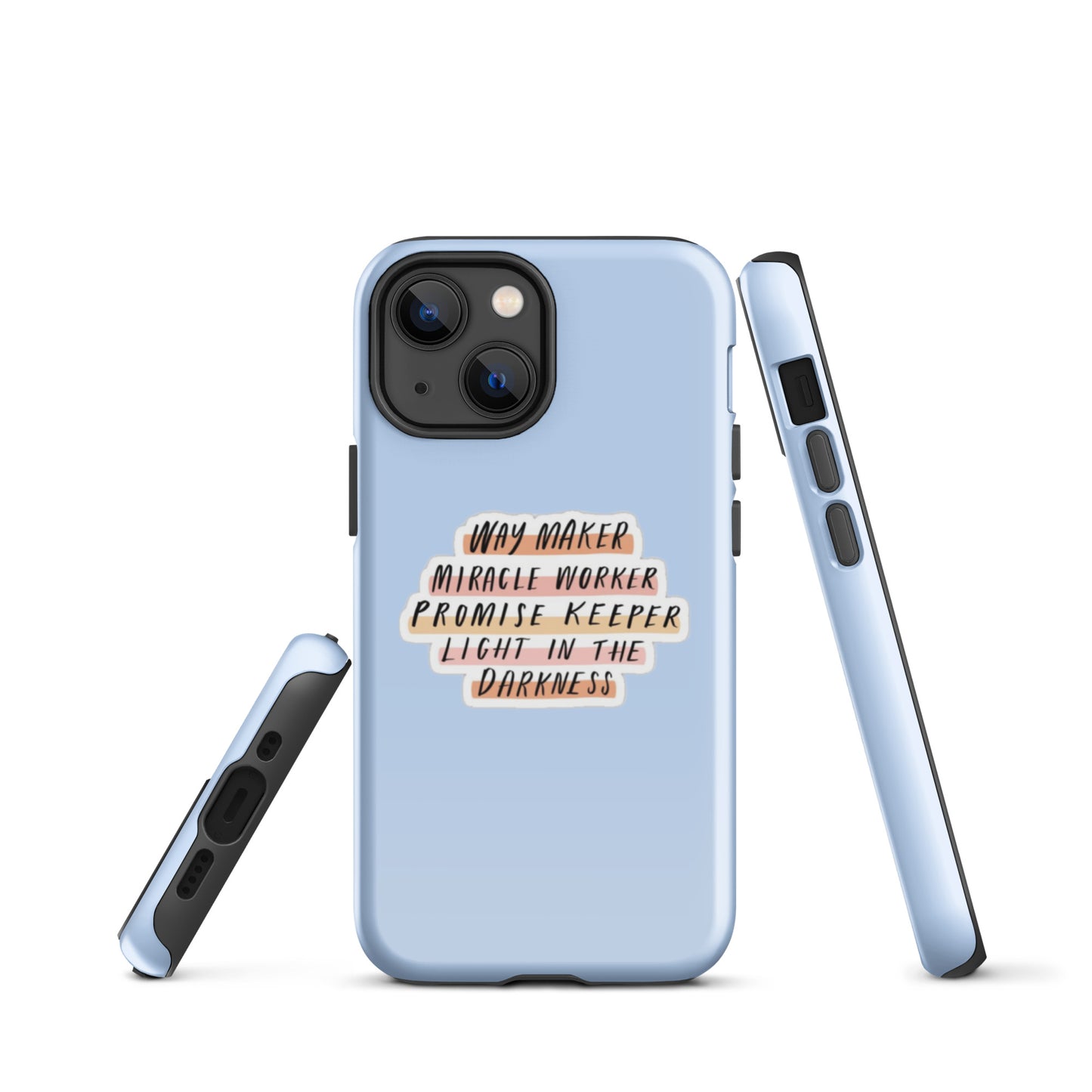 Way Maker iPhone® 11 - 15 Case (Light Blue)