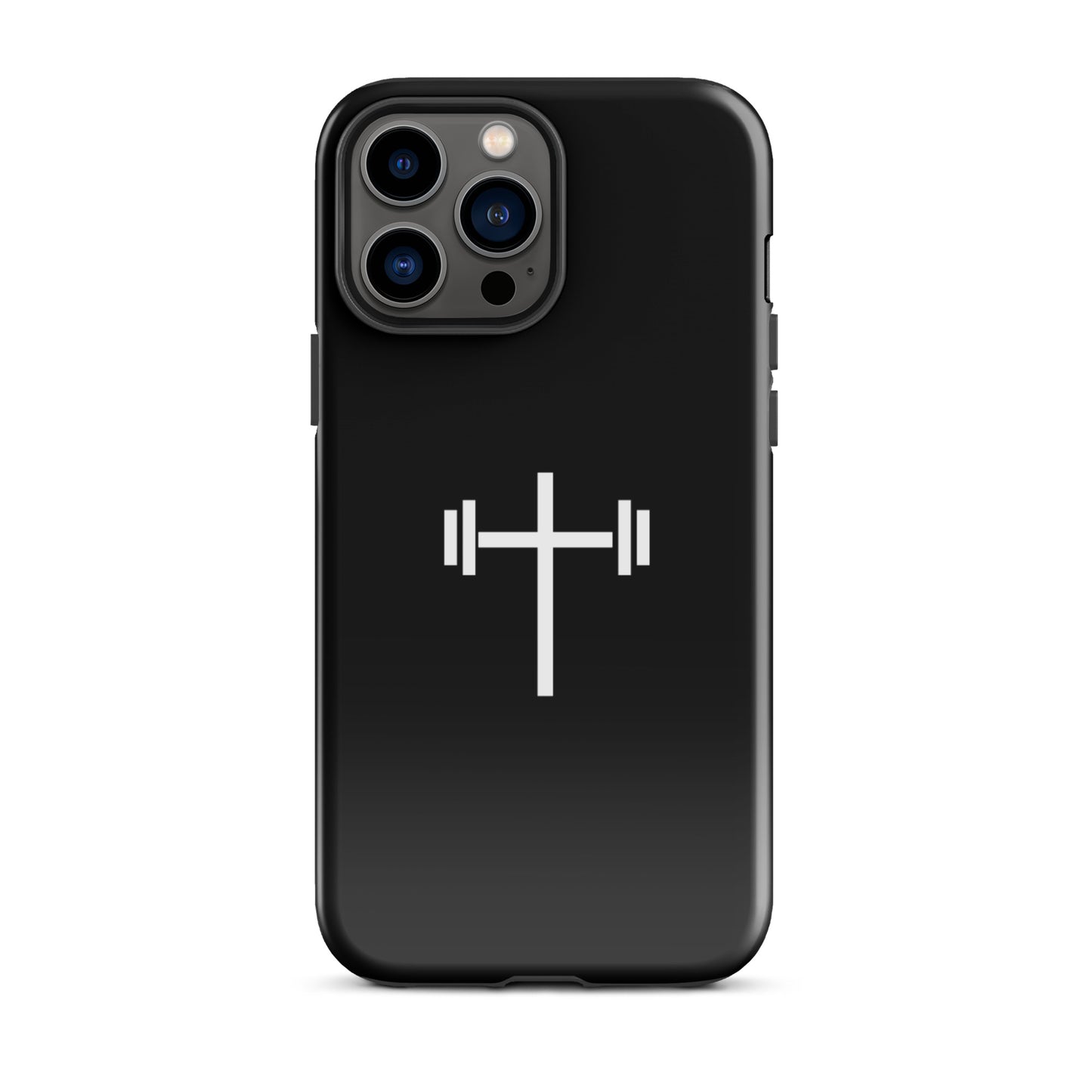 Cross & Barbell iPhone® 11 - 15 Case (Black)