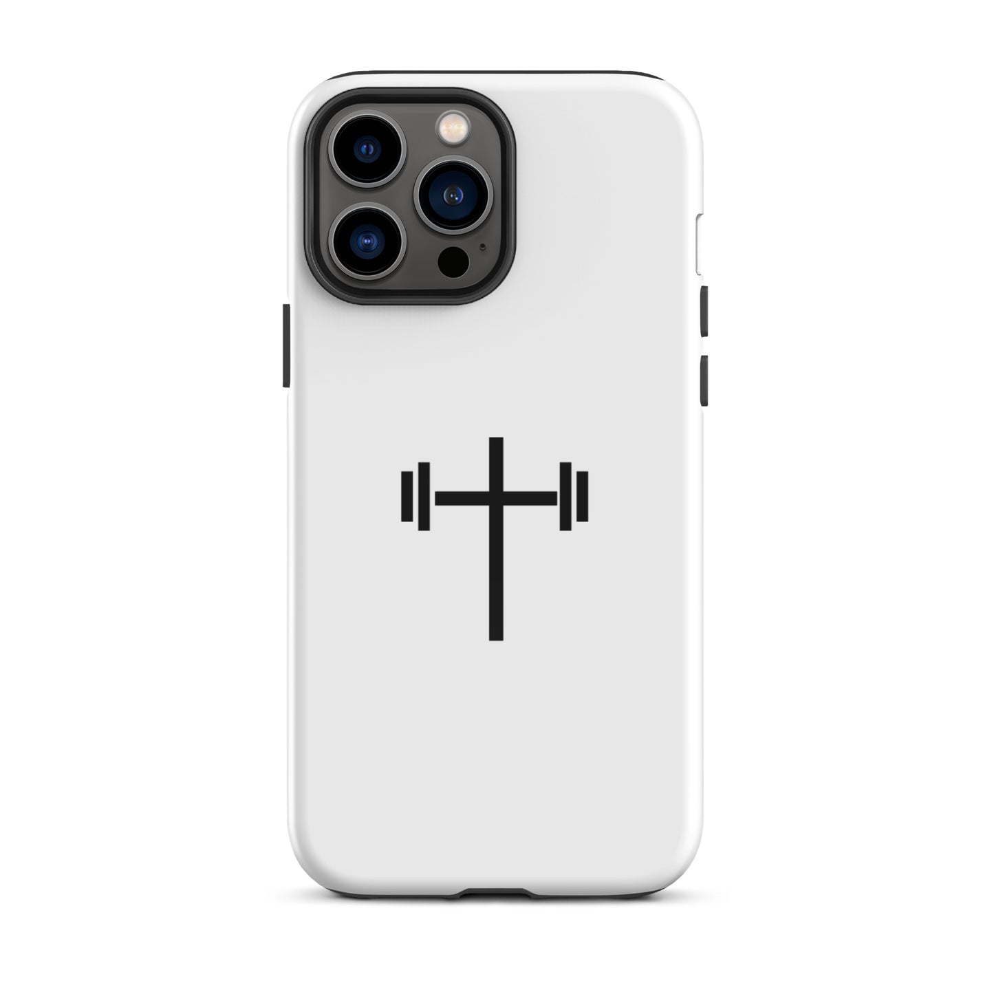 Cross & Barbell iPhone® 11 - 15 Case (White)