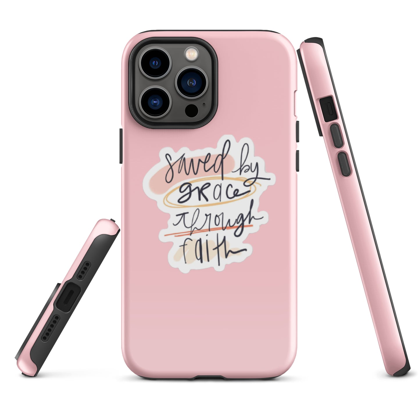 Saved By Grace iPhone® 11 - 15 Case (Pink)