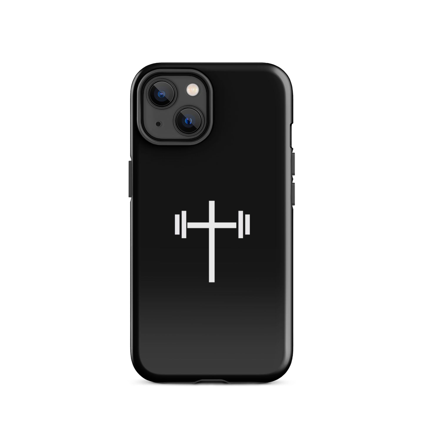 Cross & Barbell iPhone® 11 - 15 Case (Black)