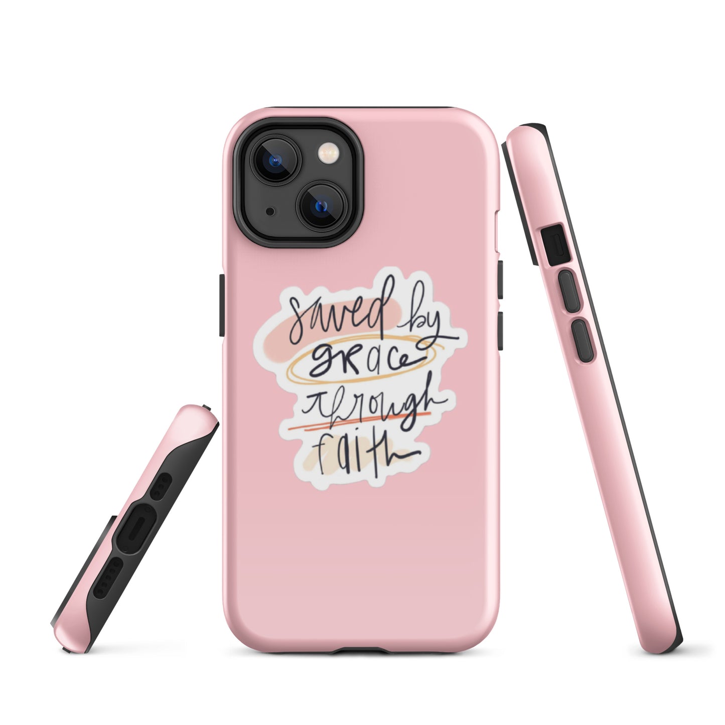 Saved By Grace iPhone® 11 - 15 Case (Pink)