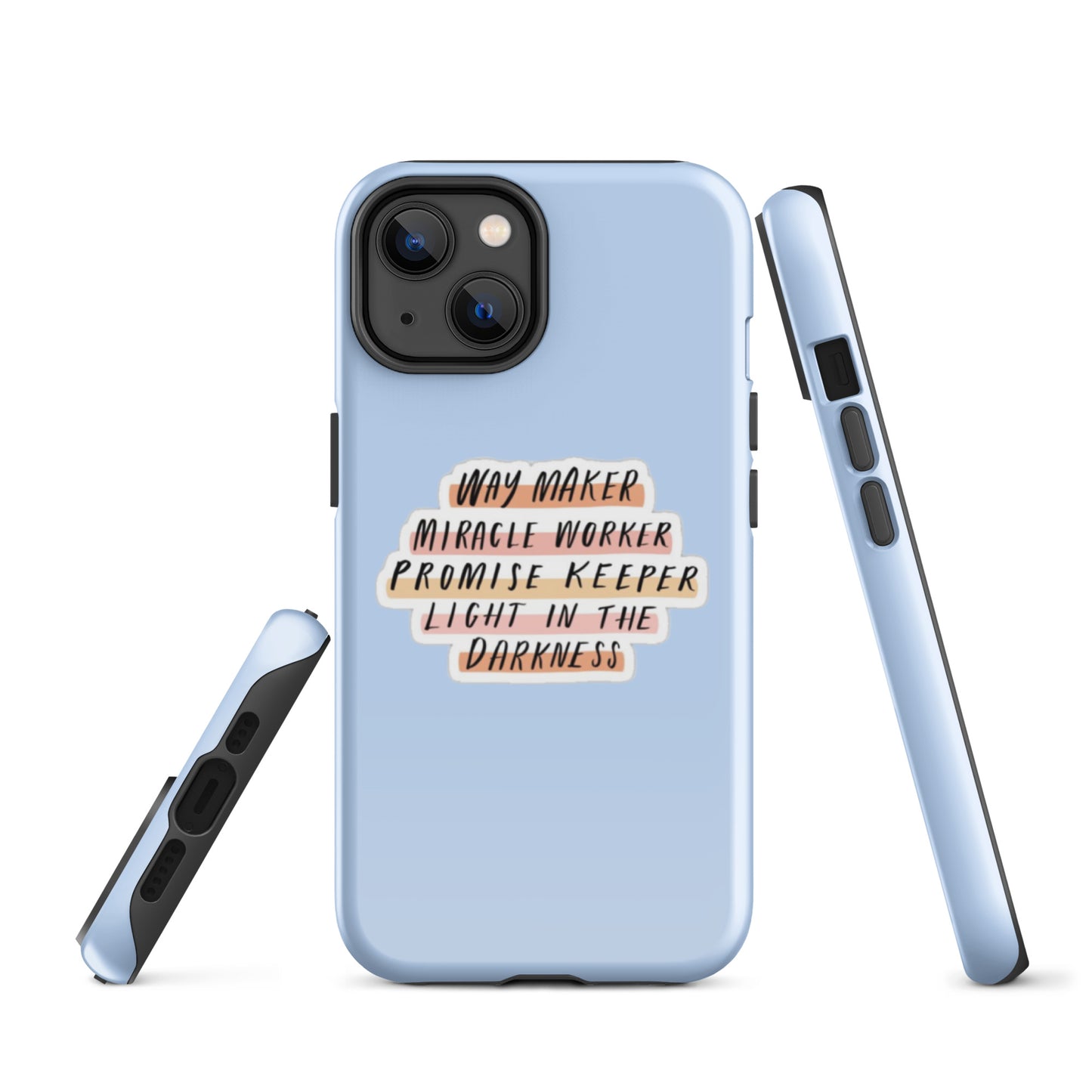 Way Maker iPhone® 11 - 15 Case (Light Blue)