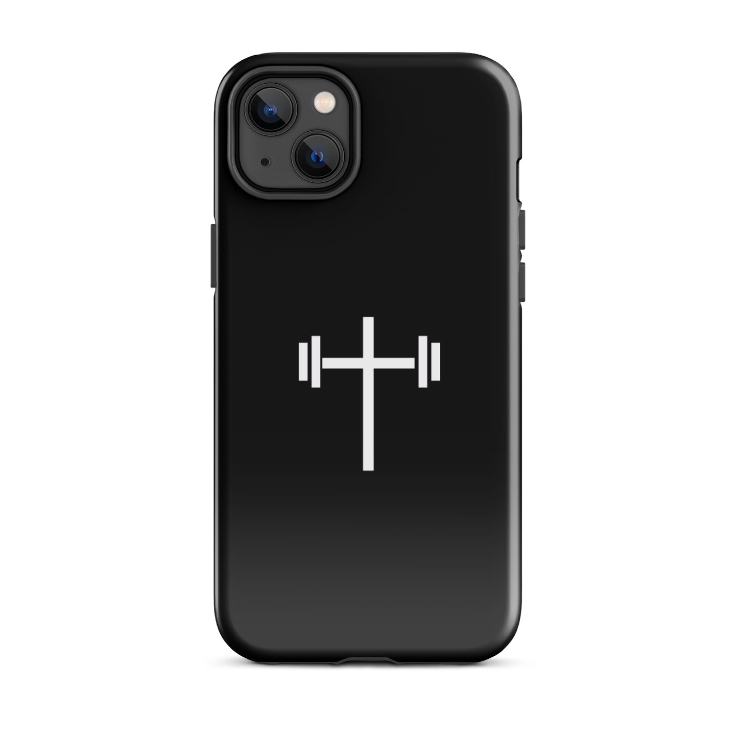 Cross & Barbell iPhone® 11 - 15 Case (Black)