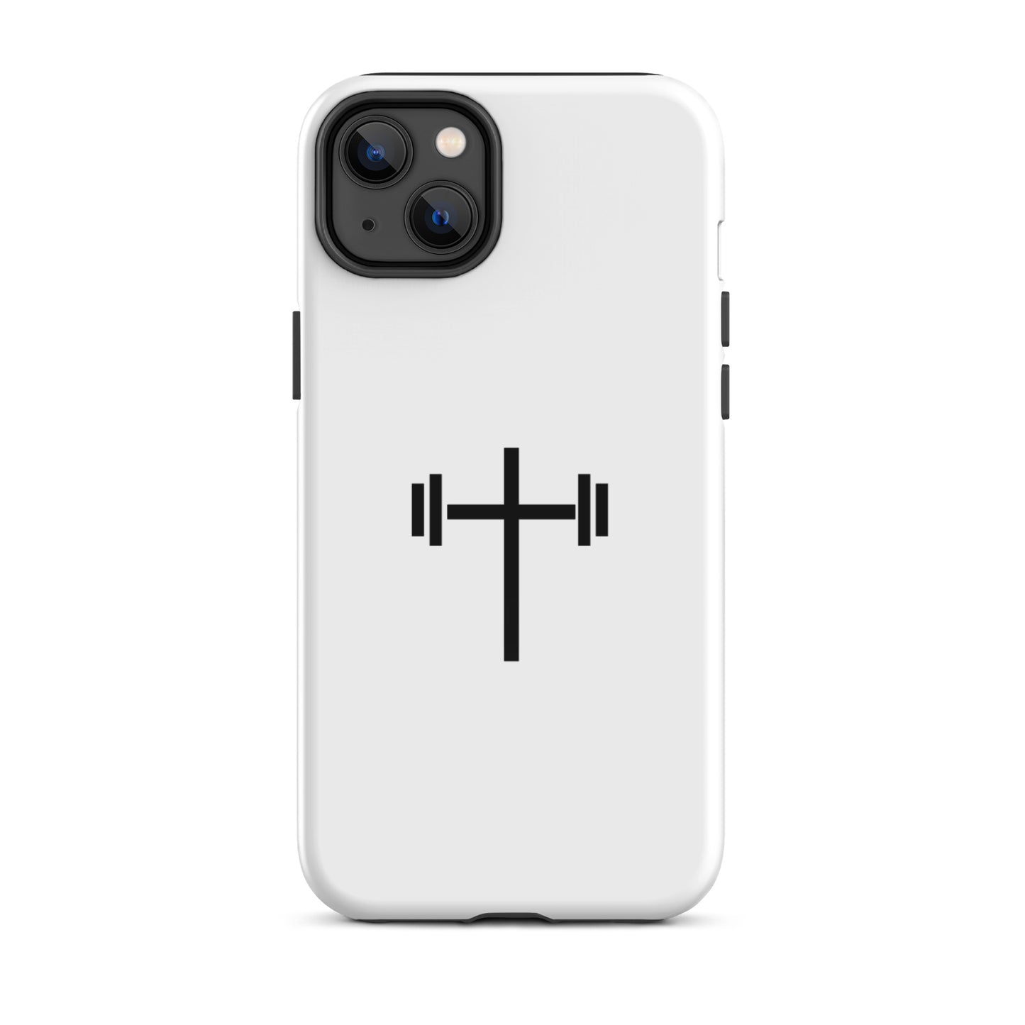 Cross & Barbell iPhone® 11 - 15 Case (White)