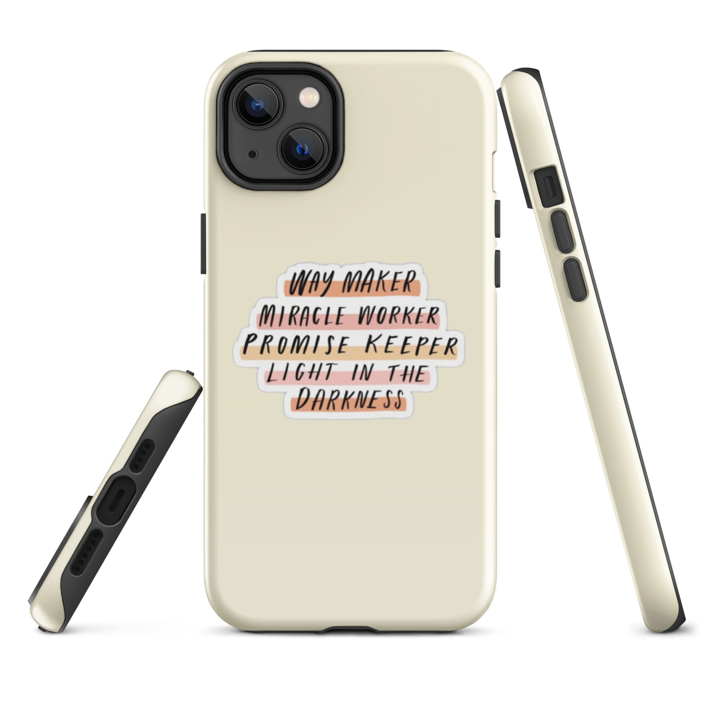 Way Maker iPhone® 11 - 15 Case (Apricot White)