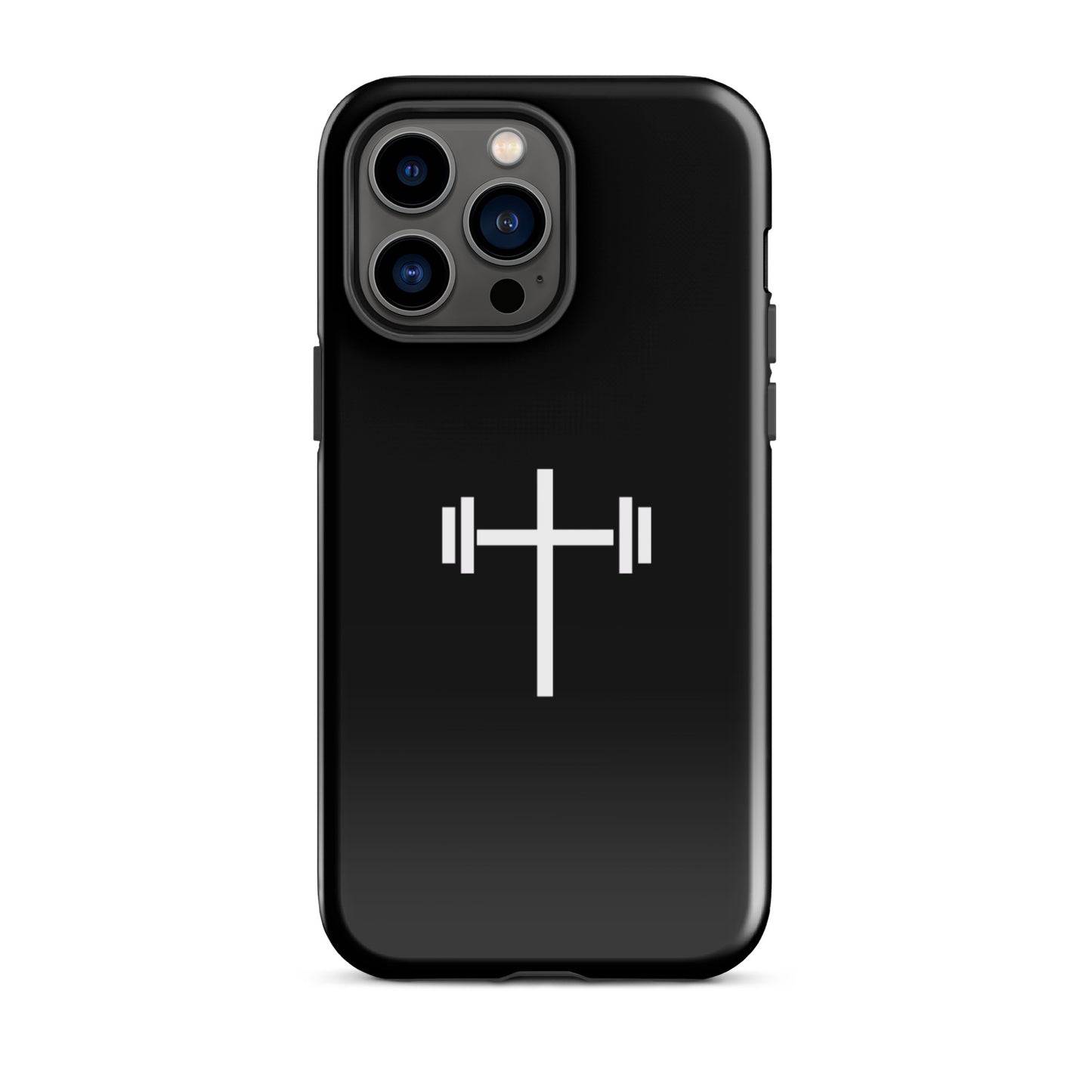 Cross & Barbell iPhone® 11 - 15 Case (Black)