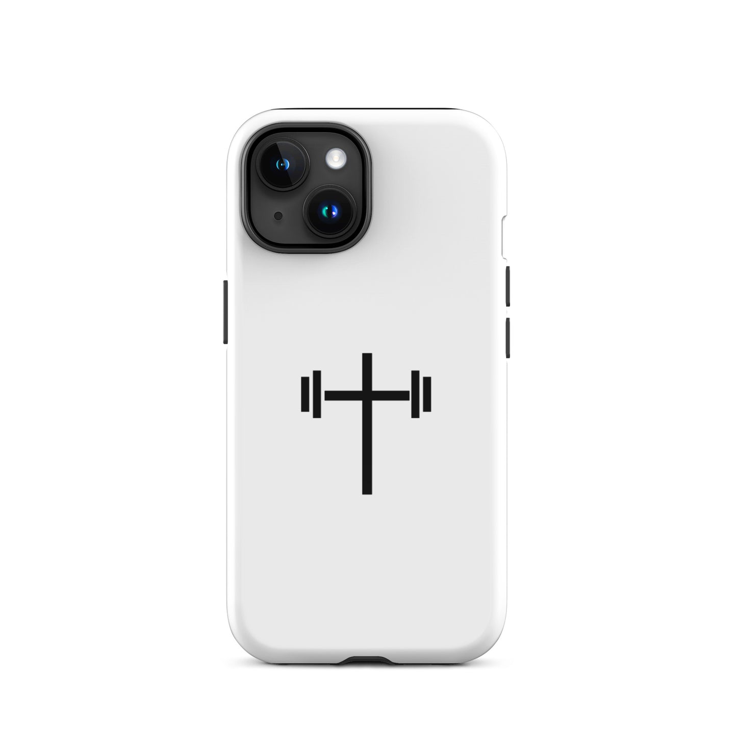 Cross & Barbell iPhone® 11 - 15 Case (White)