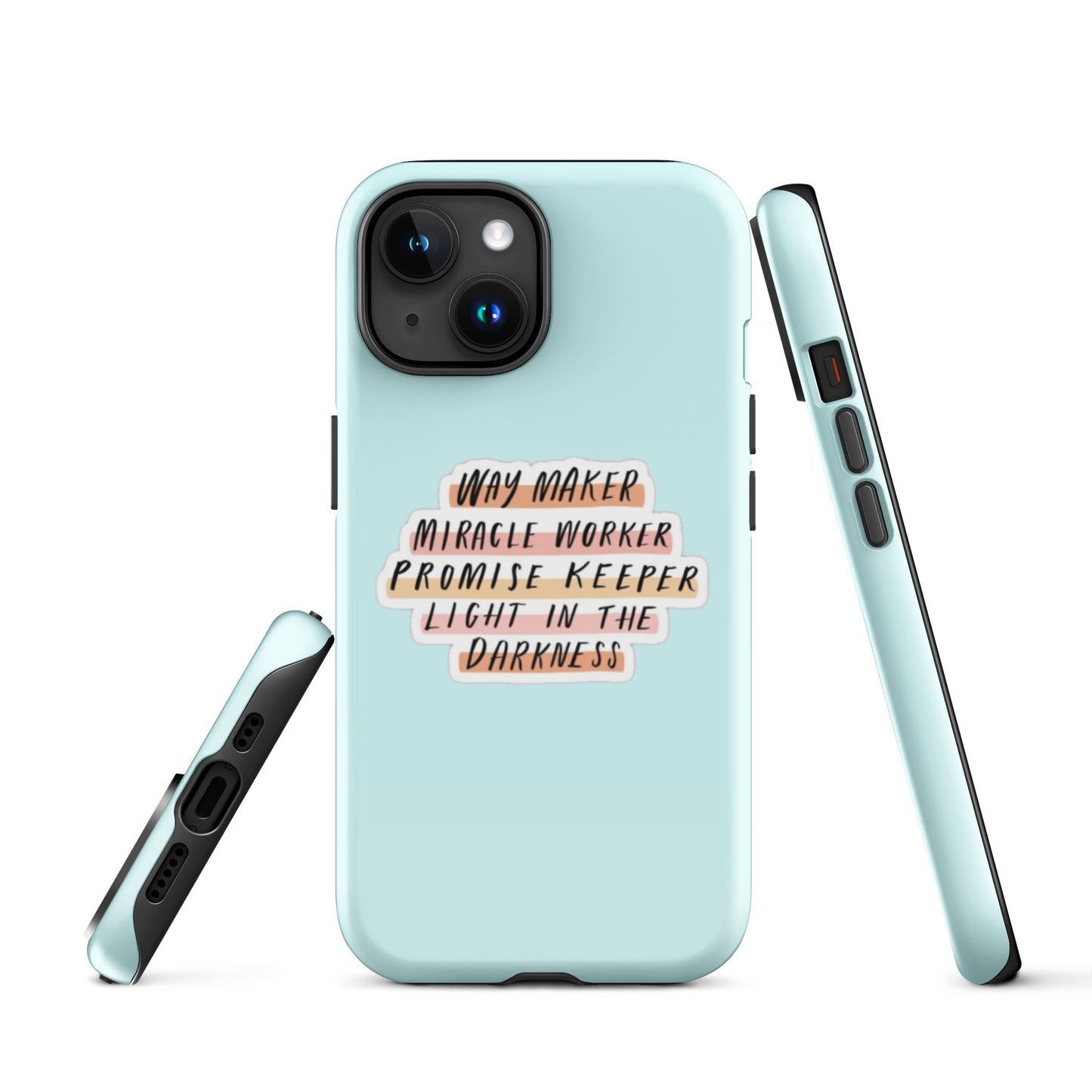 Way Maker iPhone® 11 - 15 Case (Light Cyan)