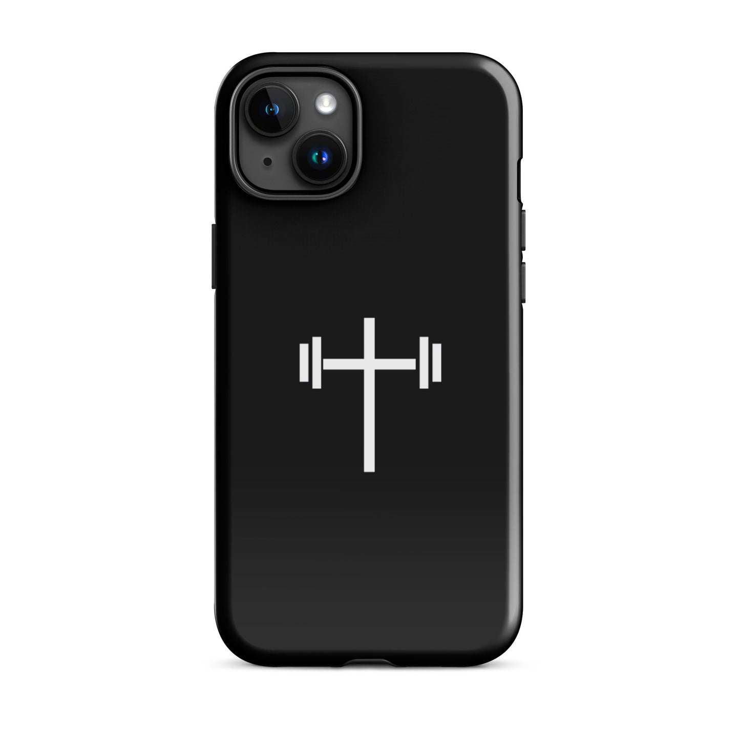 Cross & Barbell iPhone® 11 - 15 Case (Black)