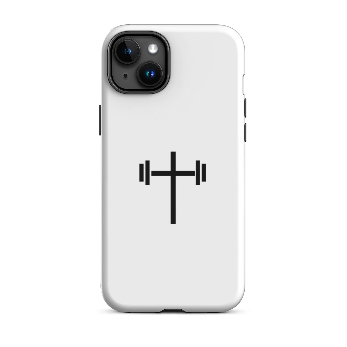 Cross & Barbell iPhone® 11 - 15 Case (White)